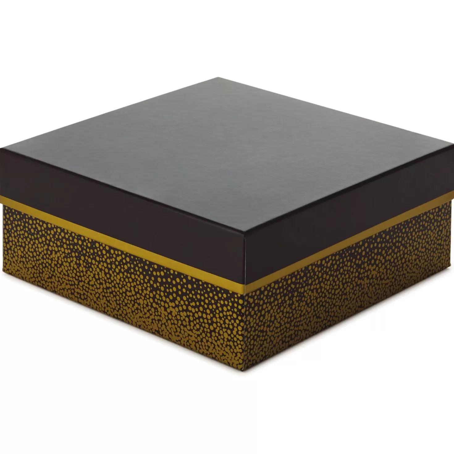 Anniversary>Hallmark 10" Square Champagne Bubbles On Black Gift Box