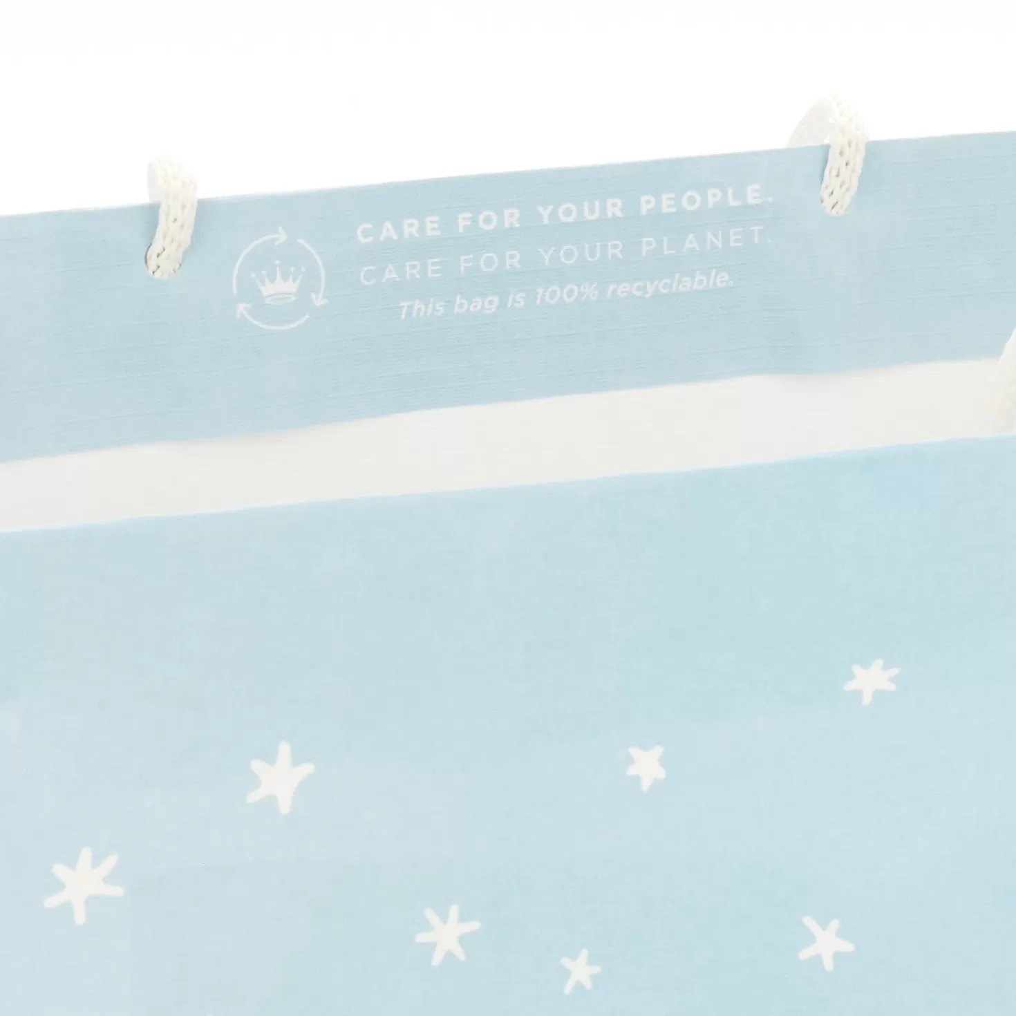 Baby>Hallmark 13" Elephant And Stars On Blue New Baby Large Gift Bag