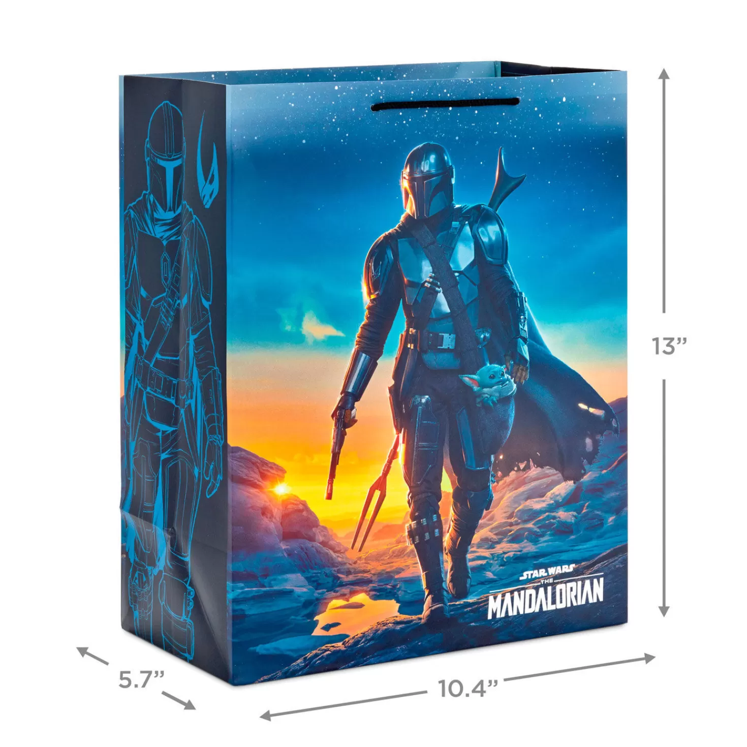 Birthday>Hallmark 13" Star Wars™ The Mandalorian™ And Grogu™ Assorted 3-Pack Large Gift Bags