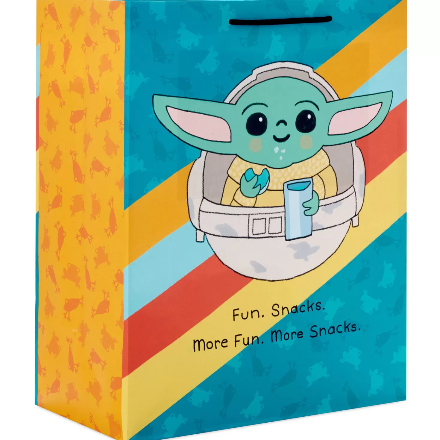 Birthday>Hallmark 13" Star Wars: The Mandalorian™ Grogu™ In Hover Pram Large Gift Bag