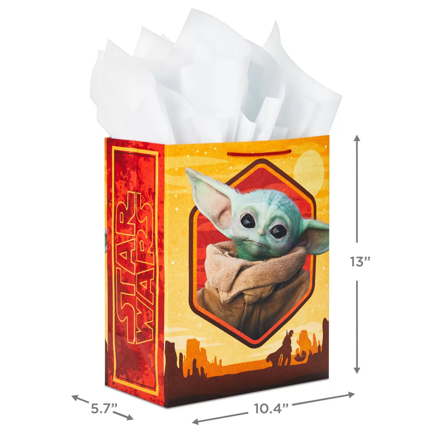 Birthday>Hallmark 13" Star Wars: The Mandalorian™ The Child™ Gift Bag With Tissue Paper