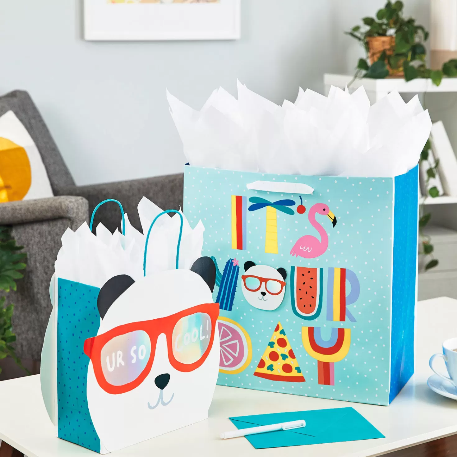 Birthday>Hallmark 15" It's Your Day Extra-Deep Gift Bag