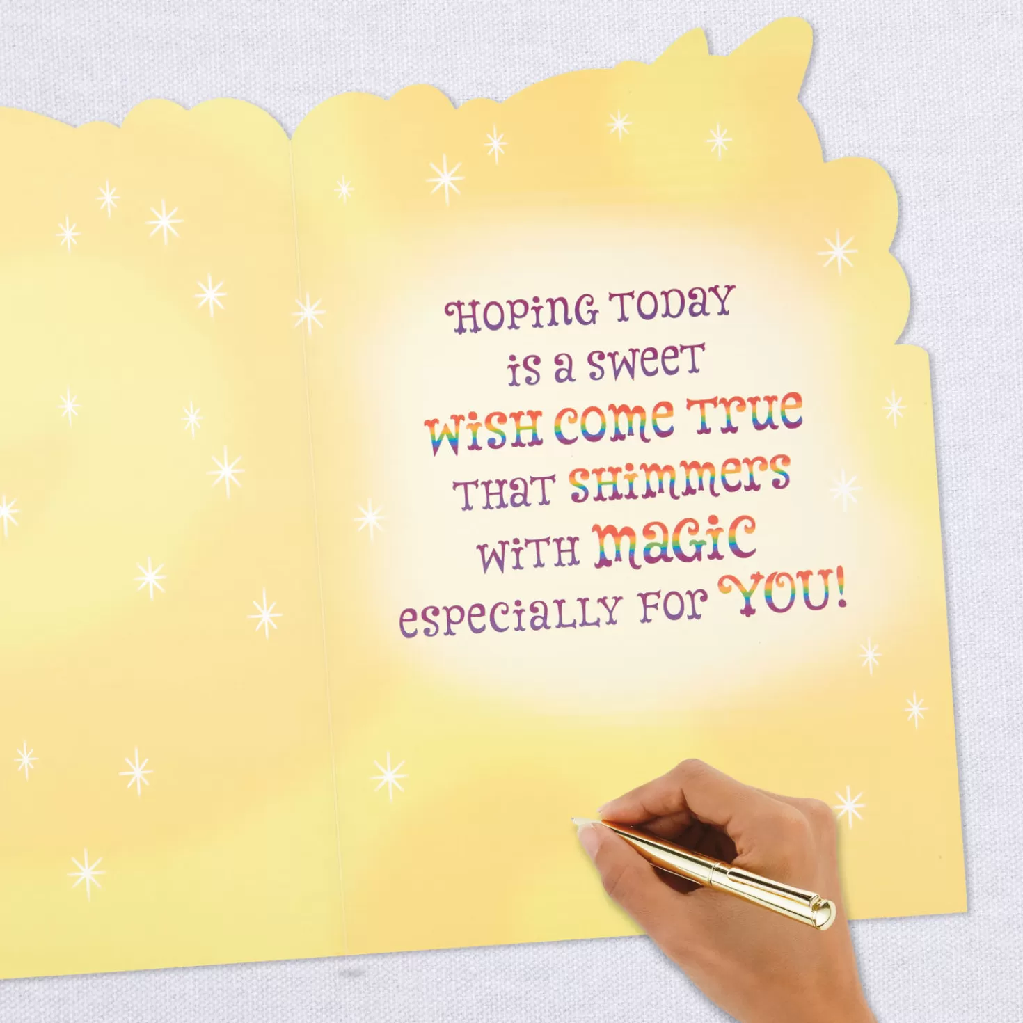 Birthday>Hallmark 16" Birthday Magic Unicorn Jumbo Birthday Card