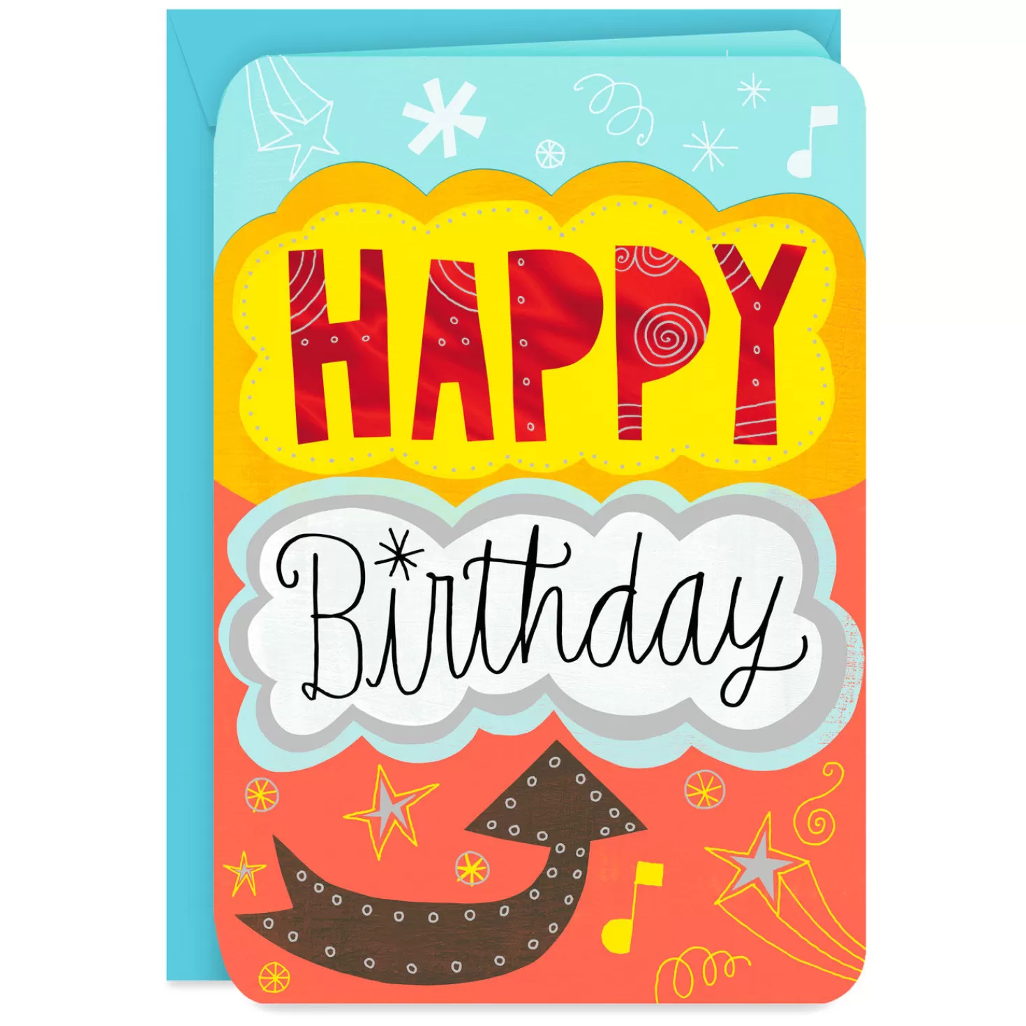 Birthday>Hallmark 16" Celebrate Jumbo Birthday Card From All