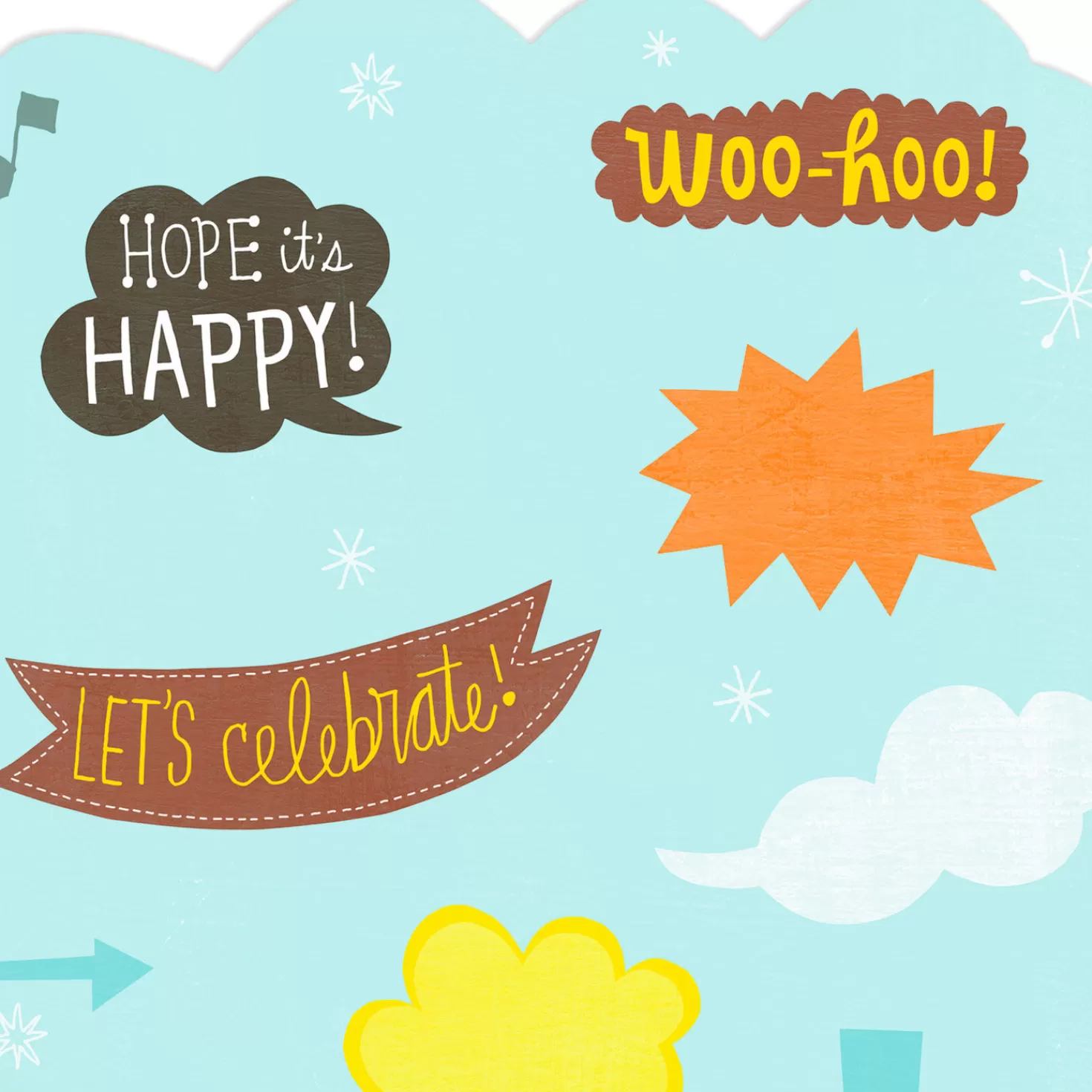 Birthday>Hallmark 16" Celebrate Jumbo Birthday Card From All