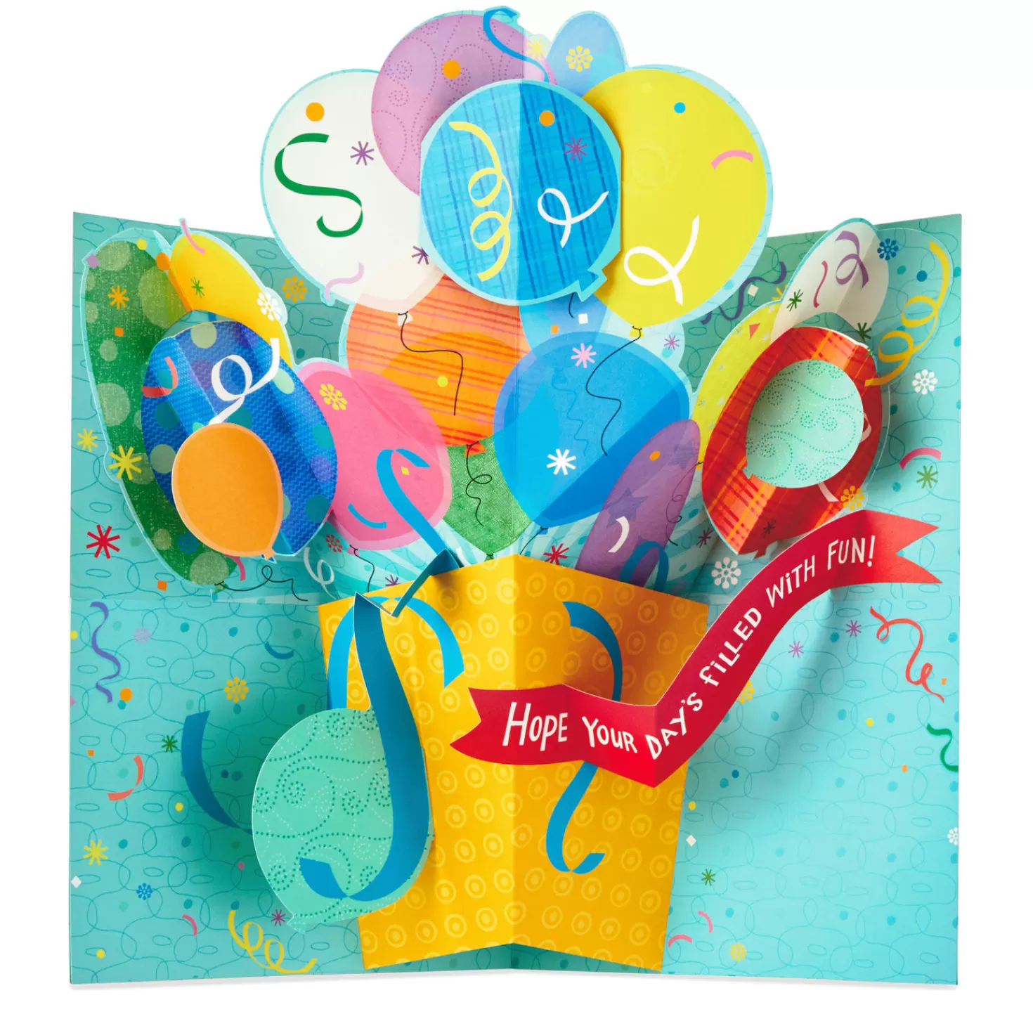 Birthday>Hallmark 16" Fun Balloons Pop-Up Jumbo Birthday Card