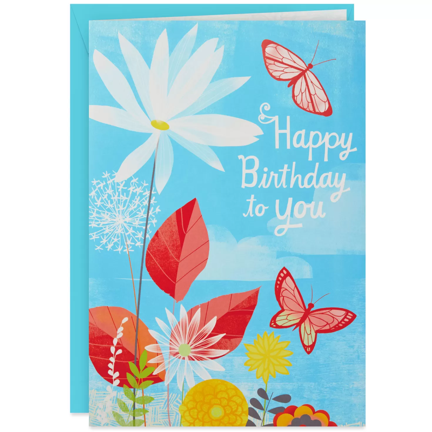 Birthday>Hallmark 16" Joyful Butterflies Pop-Up Jumbo Birthday Card