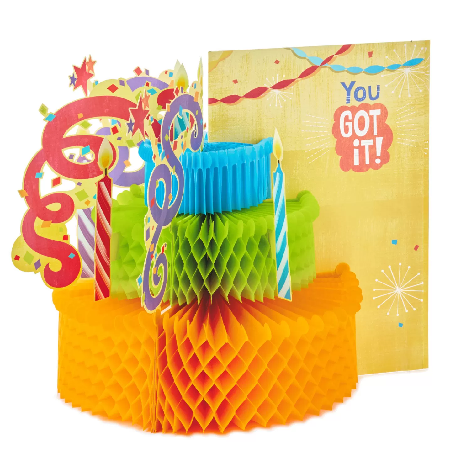 Birthday>Hallmark 16" Make A Fuss Cake Pop-Up Jumbo Birthday Card