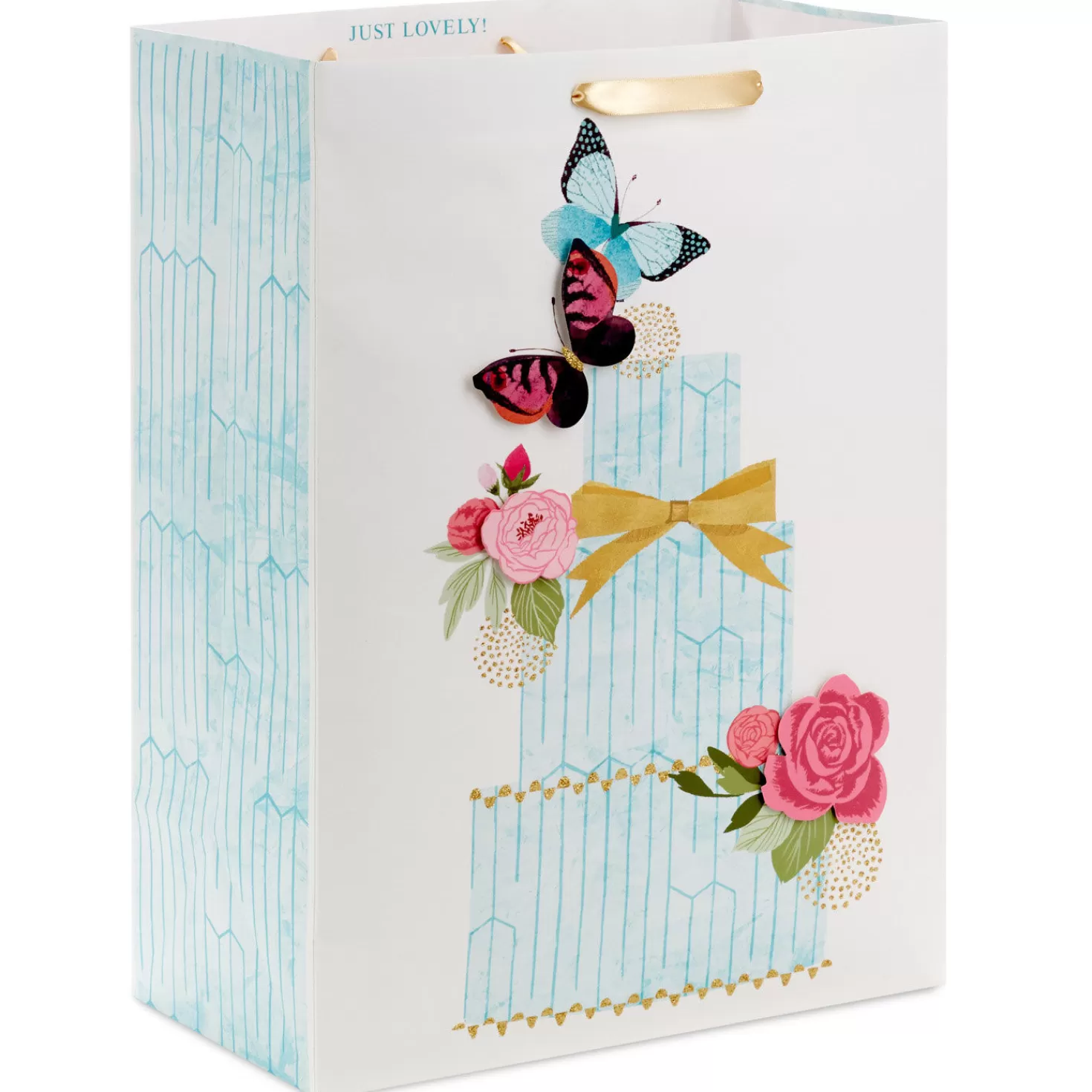 Store 20" Butterfly Cake Jumbo Gift Bag Wedding