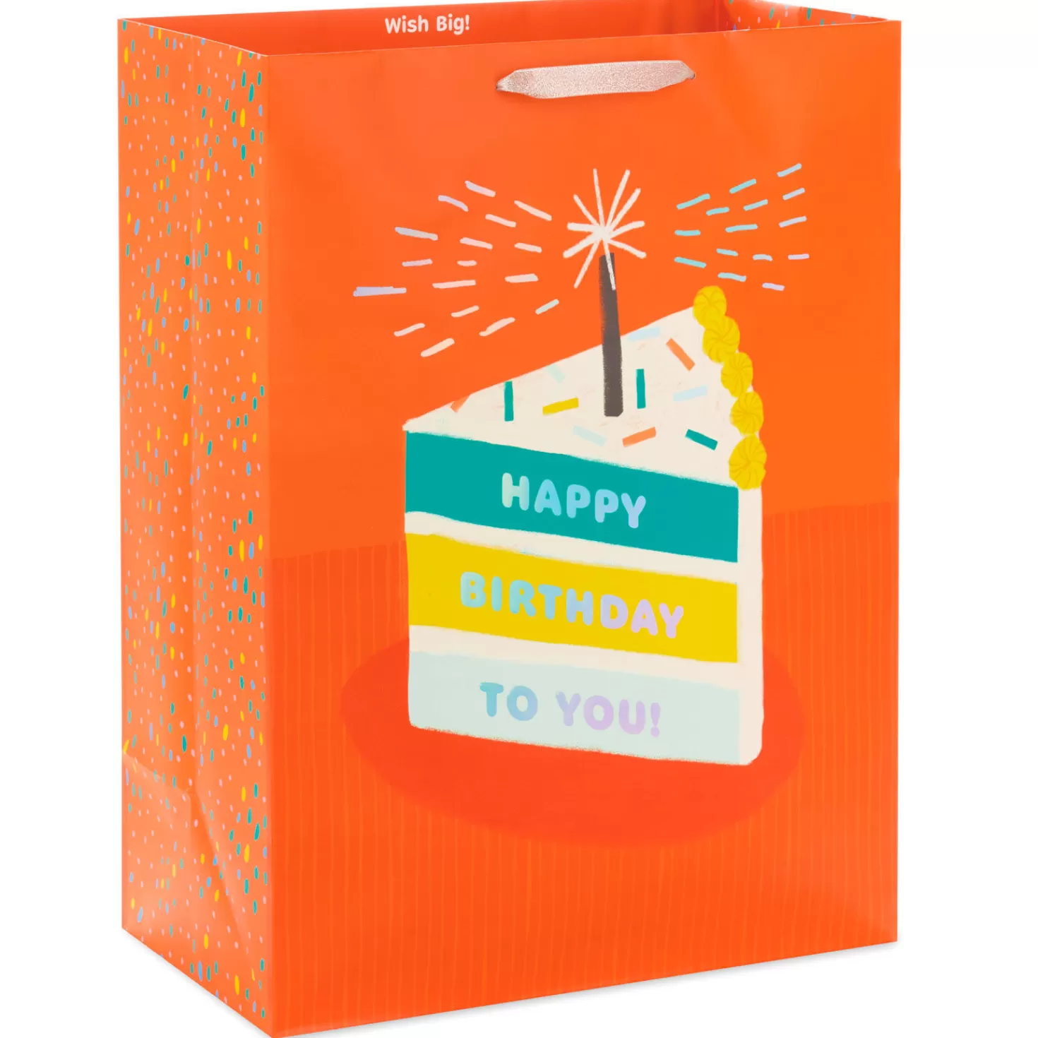 Birthday>Hallmark 20" Slice Of Birthday Cake Jumbo Gift Bag