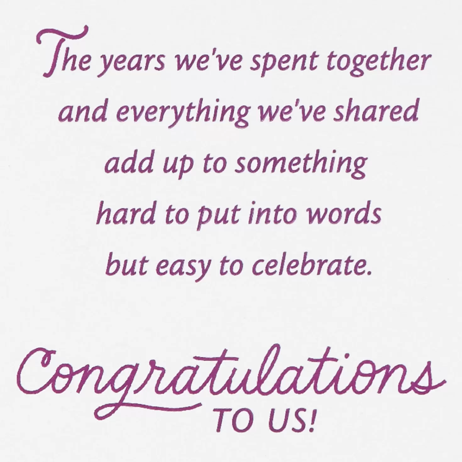 Anniversary>Hallmark 25 Years Of Us Anniversary Card