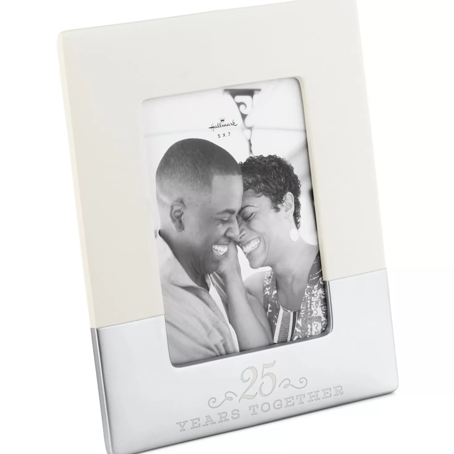 Anniversary>Hallmark 25 Years Together Ceramic Picture Frame, 5X7