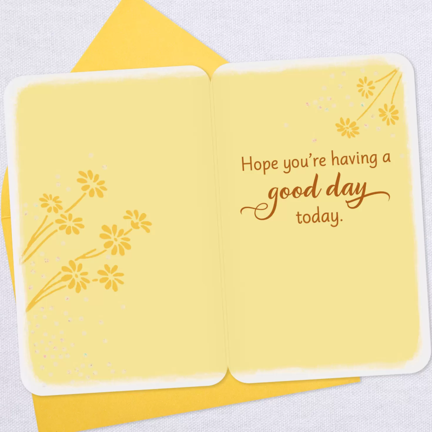 New 3.25" Mini Hope You'Re Having A Good Day Thinking Of You Card Thank You