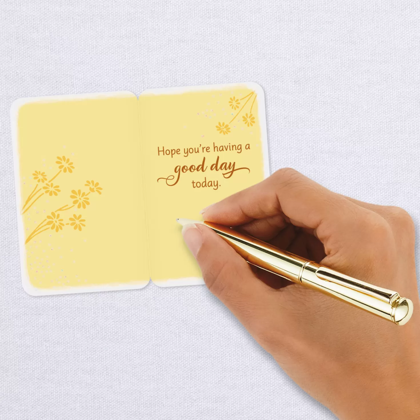 New 3.25" Mini Hope You'Re Having A Good Day Thinking Of You Card Thank You