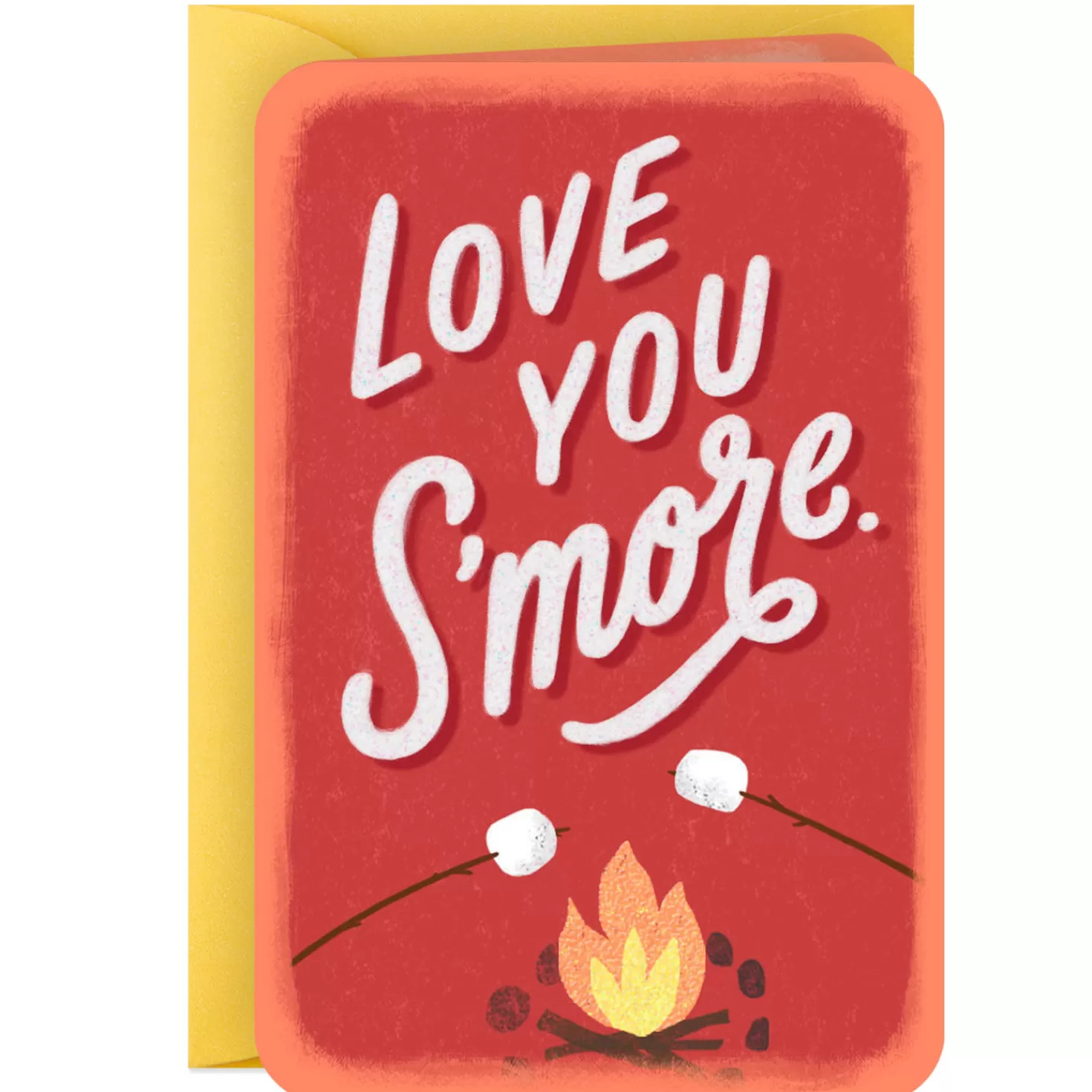 Hot 3.25" Mini Love You S'More Blank Card Thank You