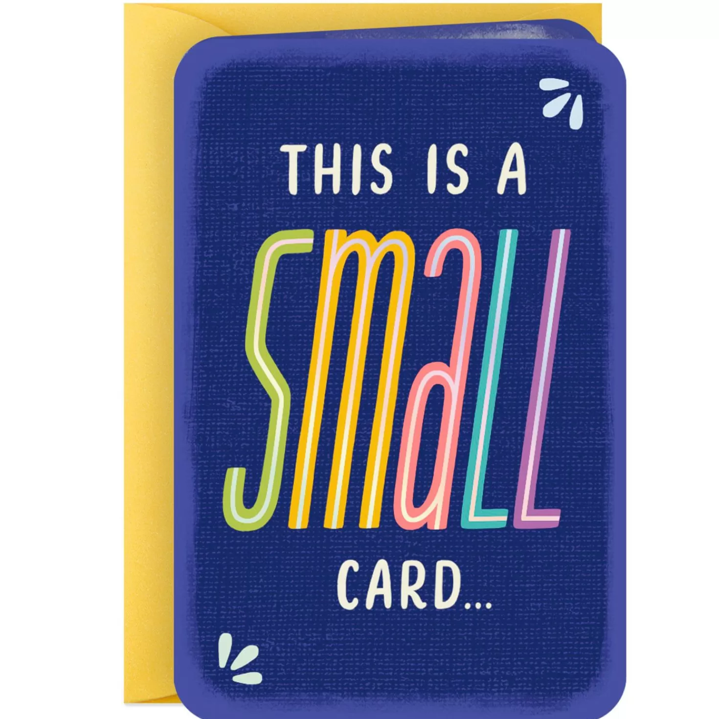 Sale 3.25" Mini Small Card, Big I Love You Love Card Thank You