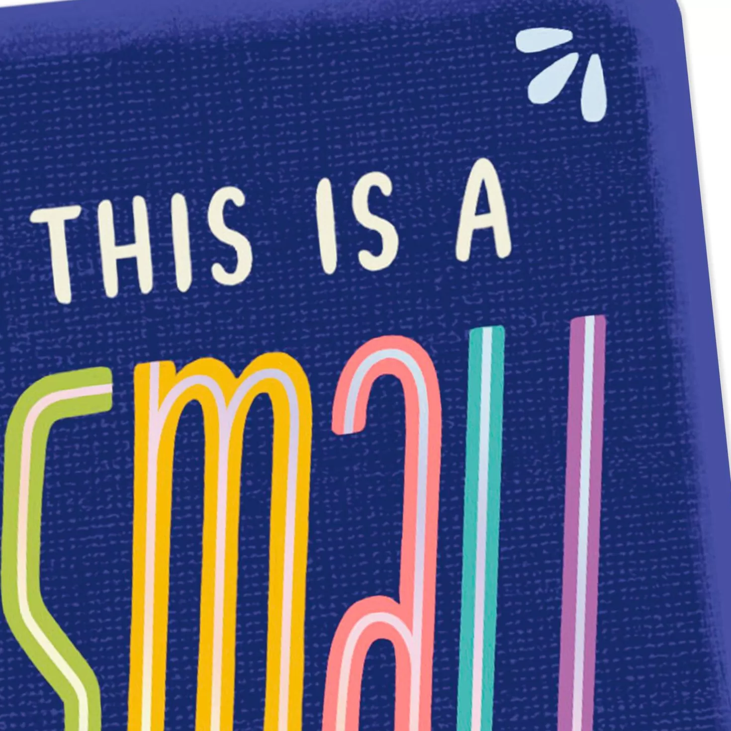 Sale 3.25" Mini Small Card, Big I Love You Love Card Thank You