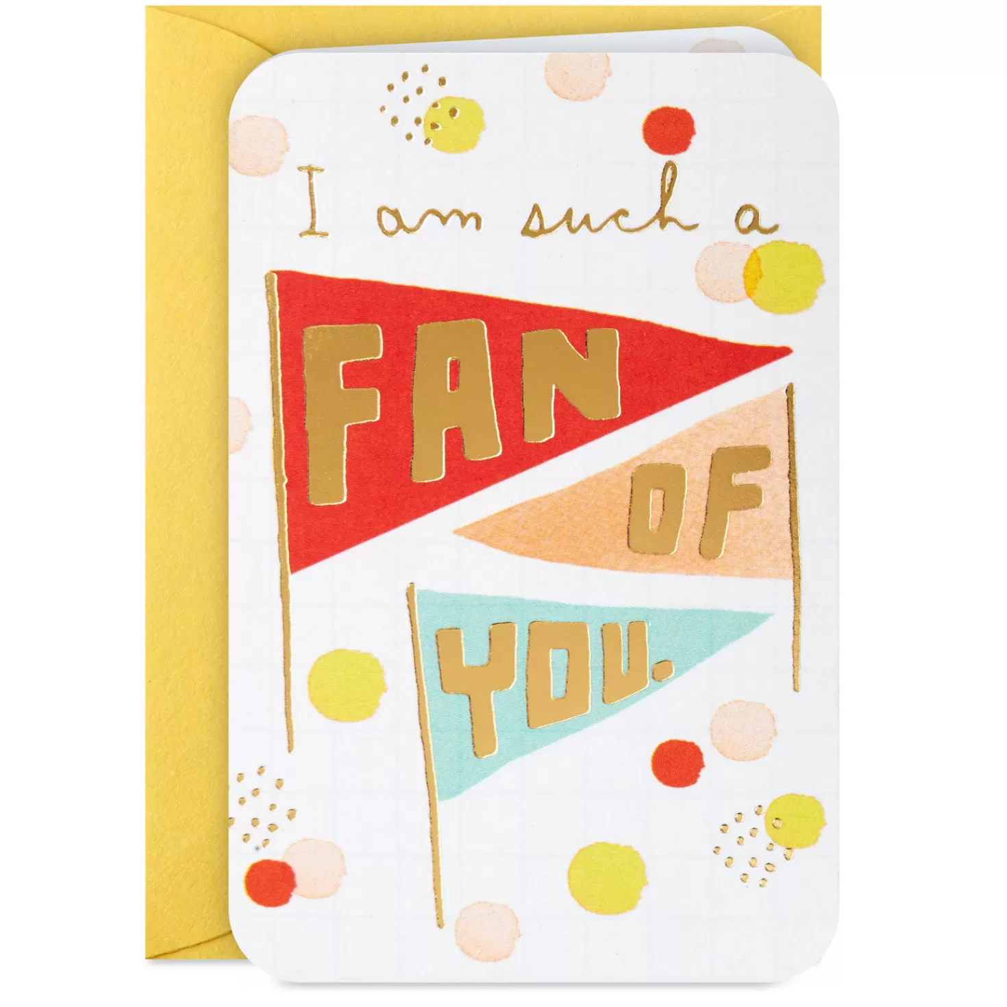 New 3.25" Mini Such A Fan Of You Blank Card Encouragement