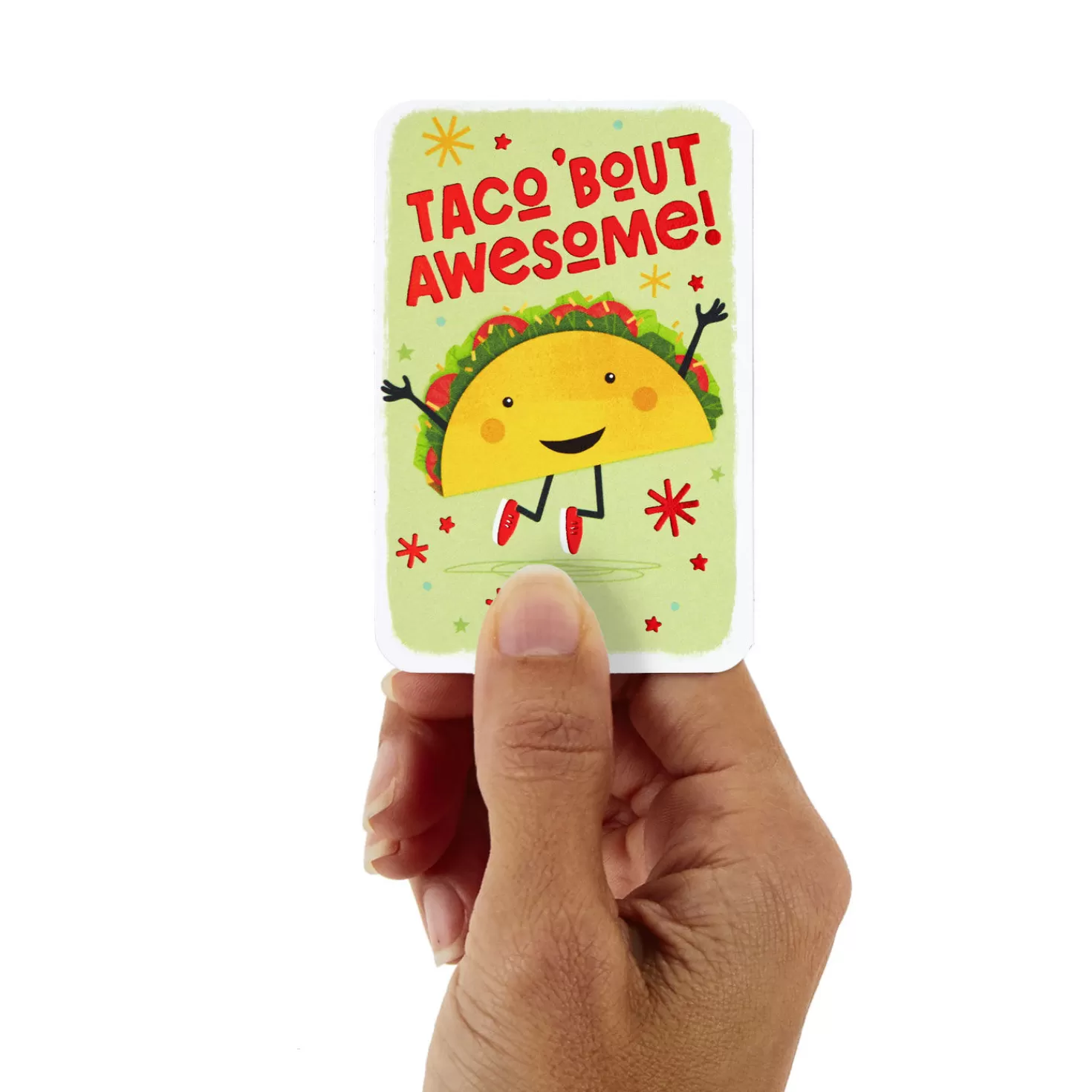 Flash Sale 3.25" Mini Taco 'Bout Awesome Blank Congratulations Card Congratulations