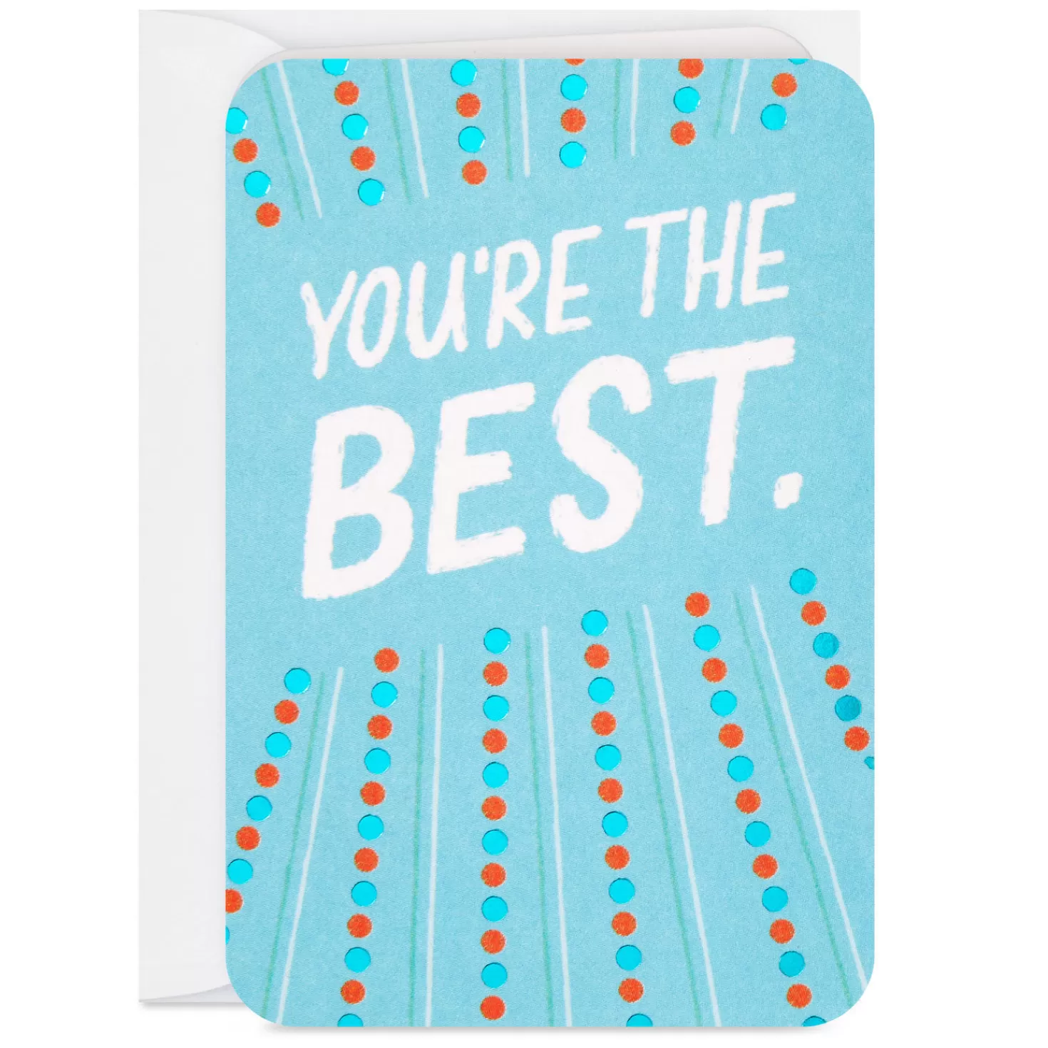 Online 3.25" Mini You'Re The Best Blank Card Encouragement