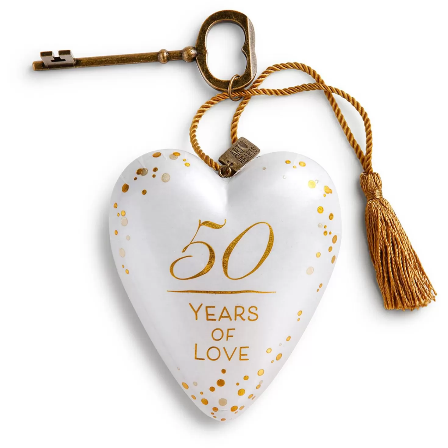 Anniversary>Hallmark 50 Years Of Love Art Heart Sculpture, 4"