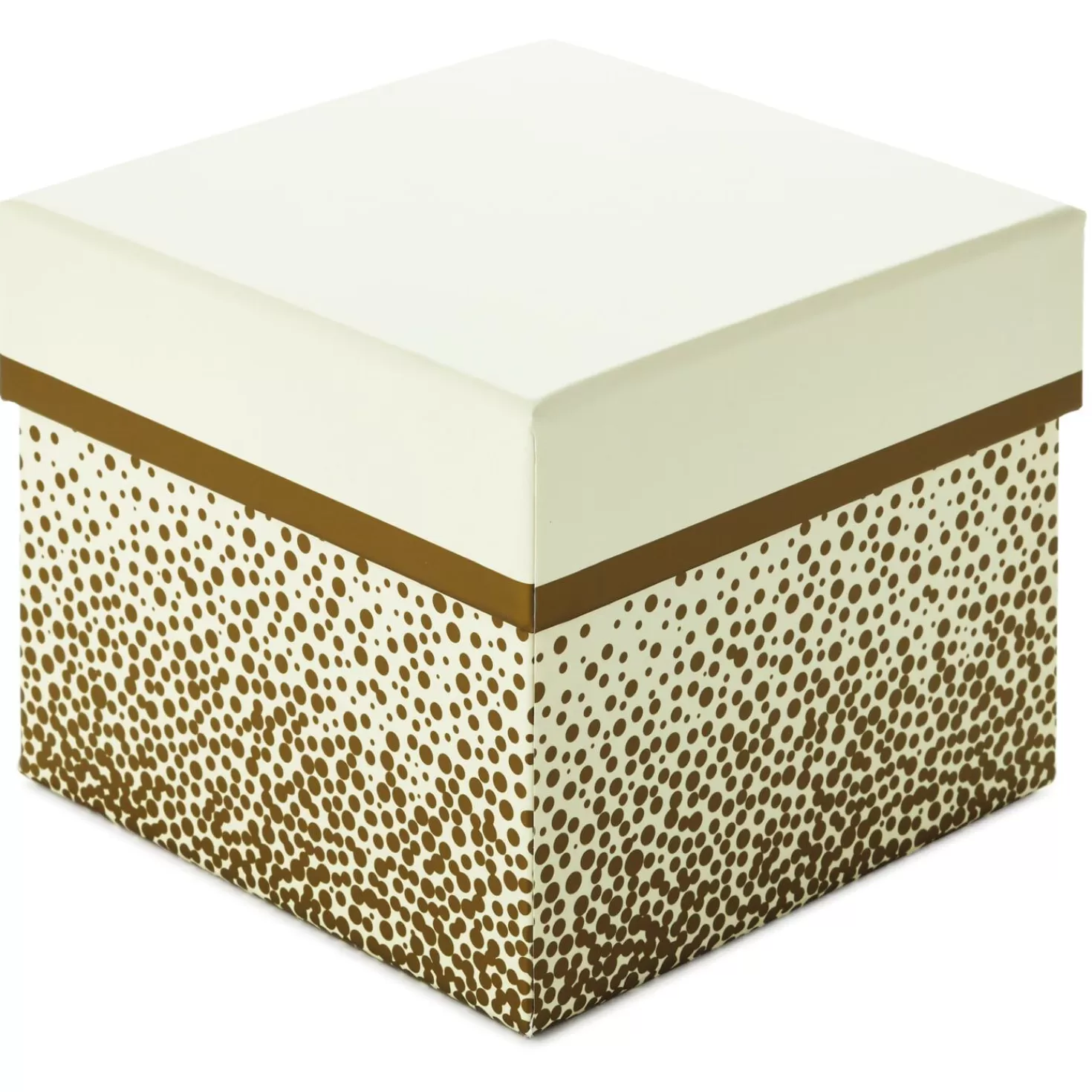 Anniversary>Hallmark 5" Square Champagne Bubbles On Ivory Gift Box