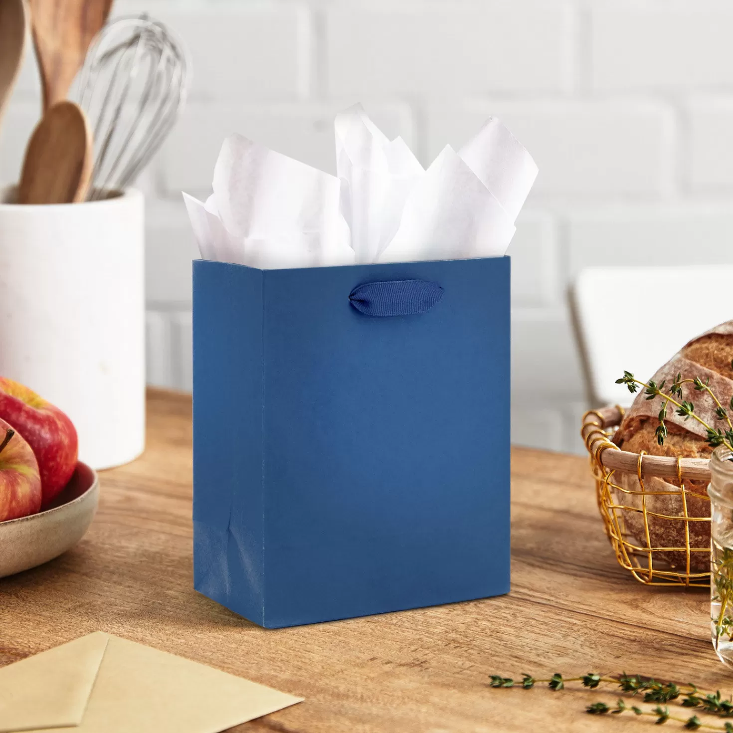 Birthday>Hallmark 6.5" Navy Small Gift Bag