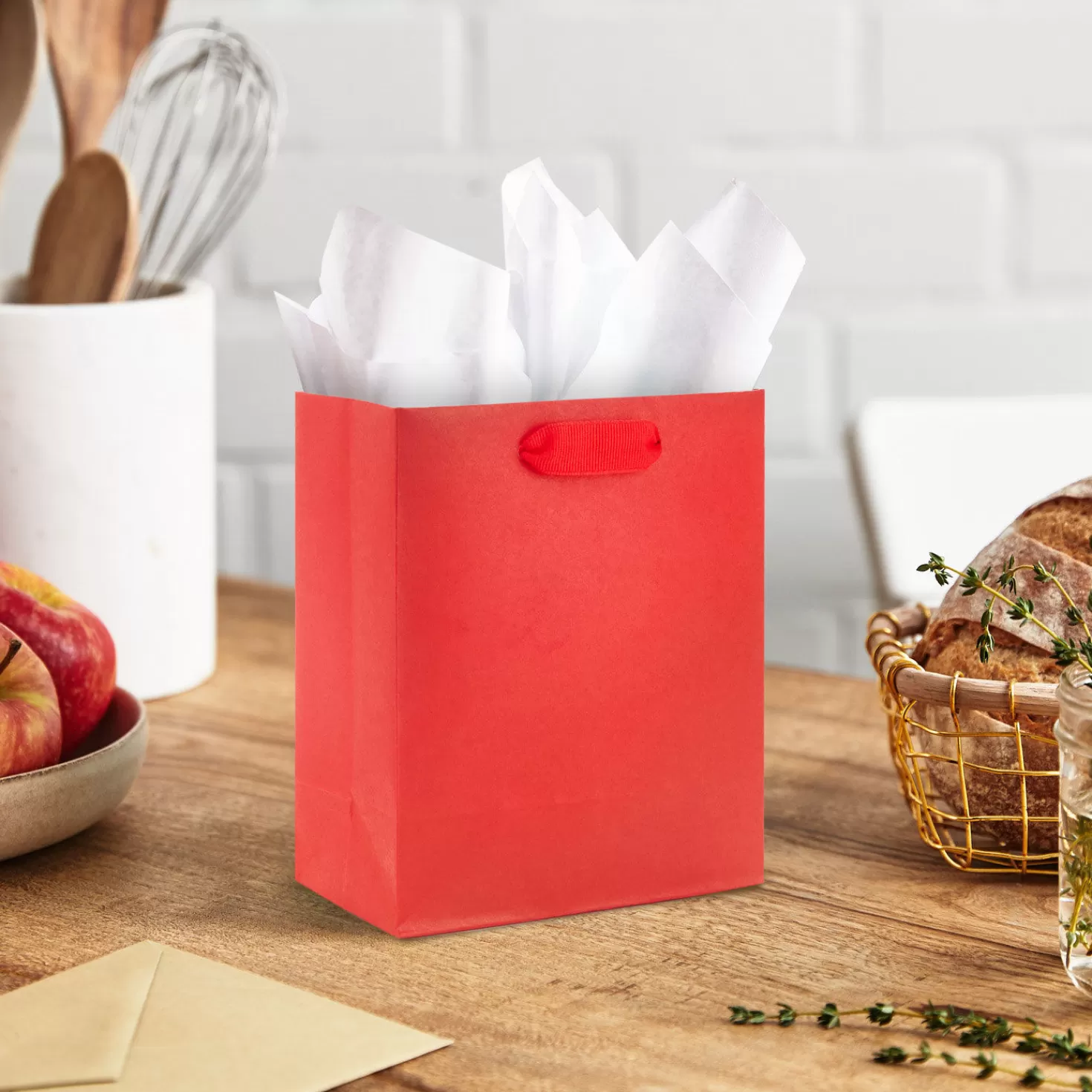 Fashion 6.5" Red Small Gift Bag Graduation