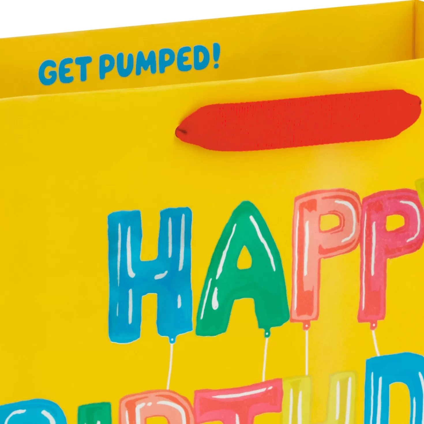 Birthday>Hallmark 7.7" Happy Birthday Letter Balloons Medium Horizontal Gift Bag