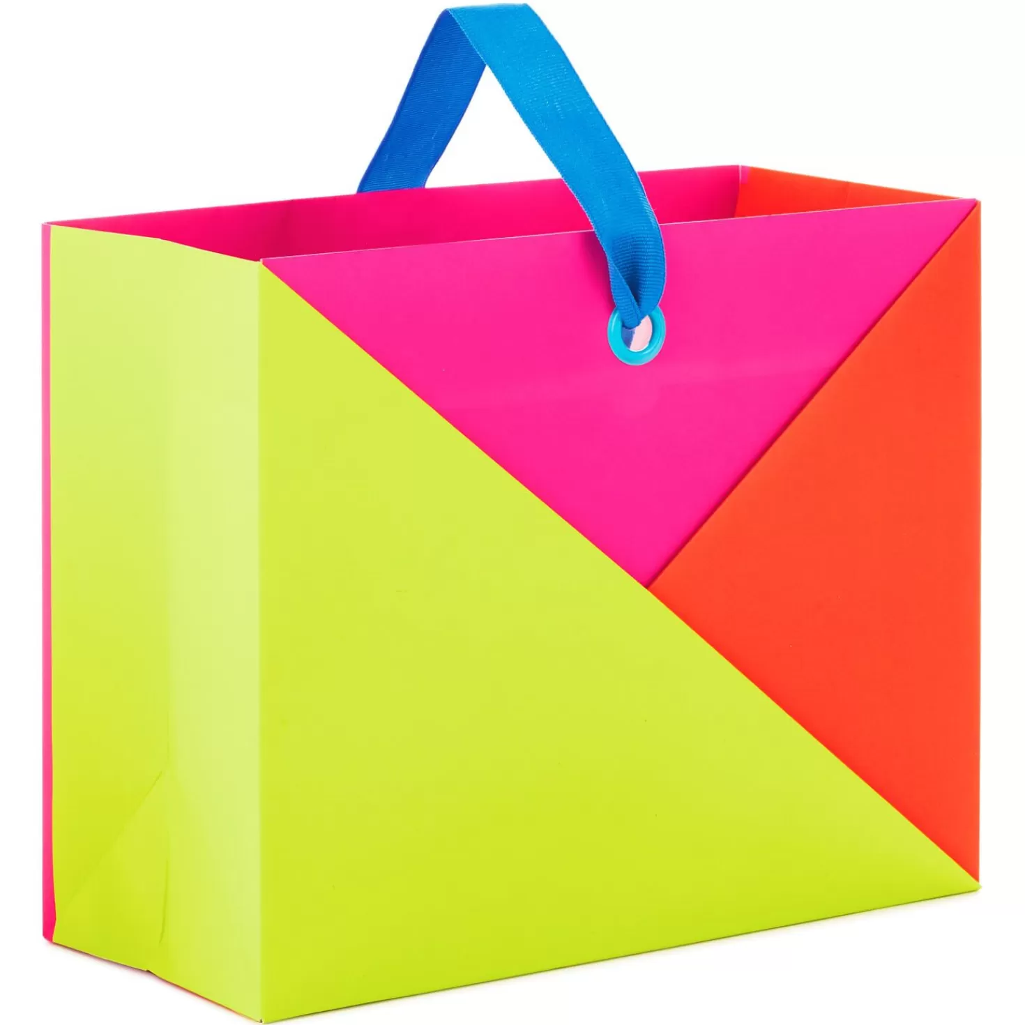 Shop 7.7" Horizontal Warm Color Block Gift Bag Encouragement