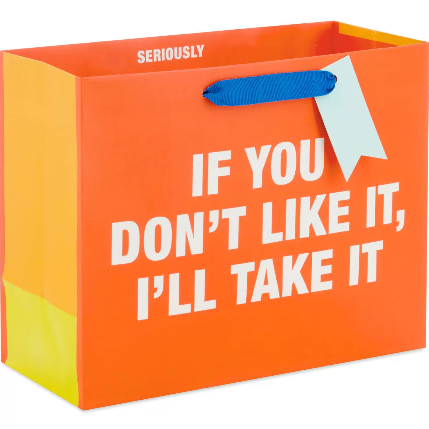 Birthday>Hallmark 7.7" I'Ll Take It Medium Horizontal Gift Bag