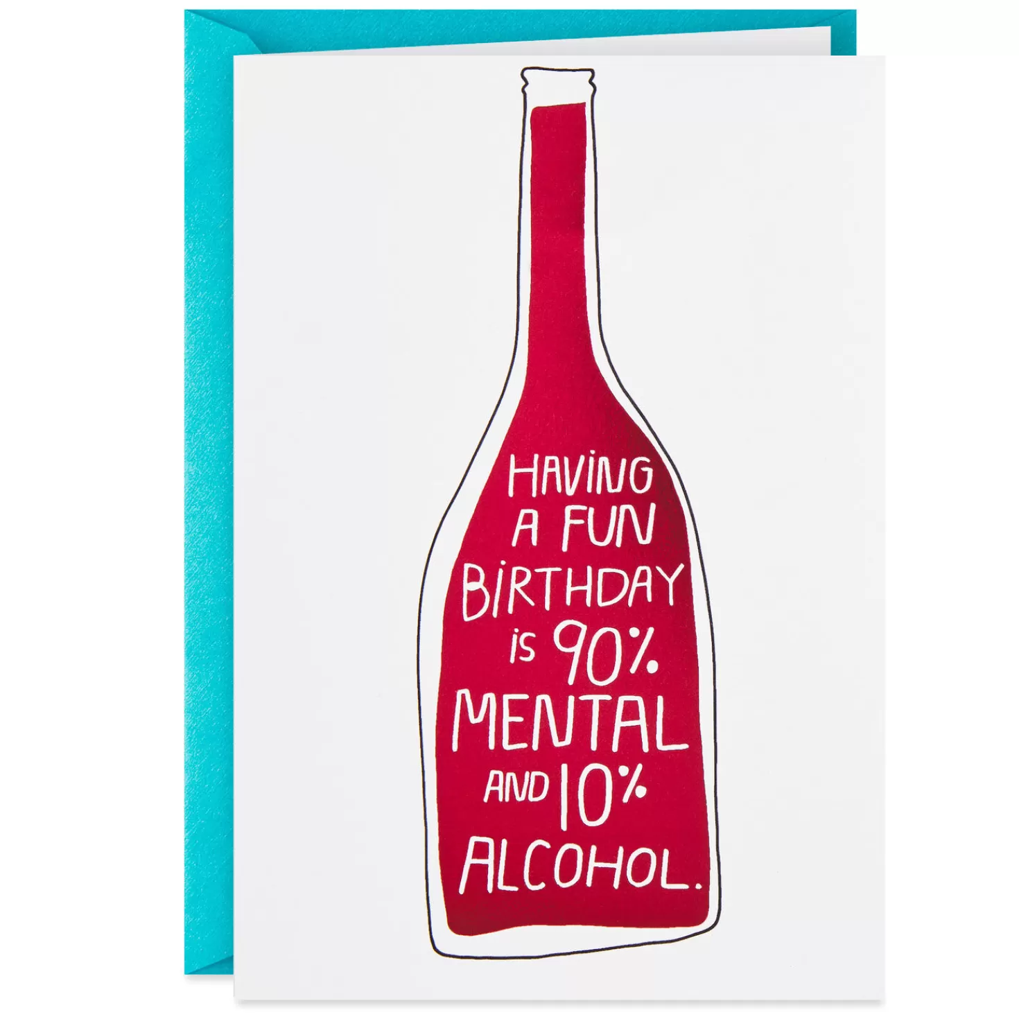 Birthday>Hallmark 90% Mental Funny Birthday Card