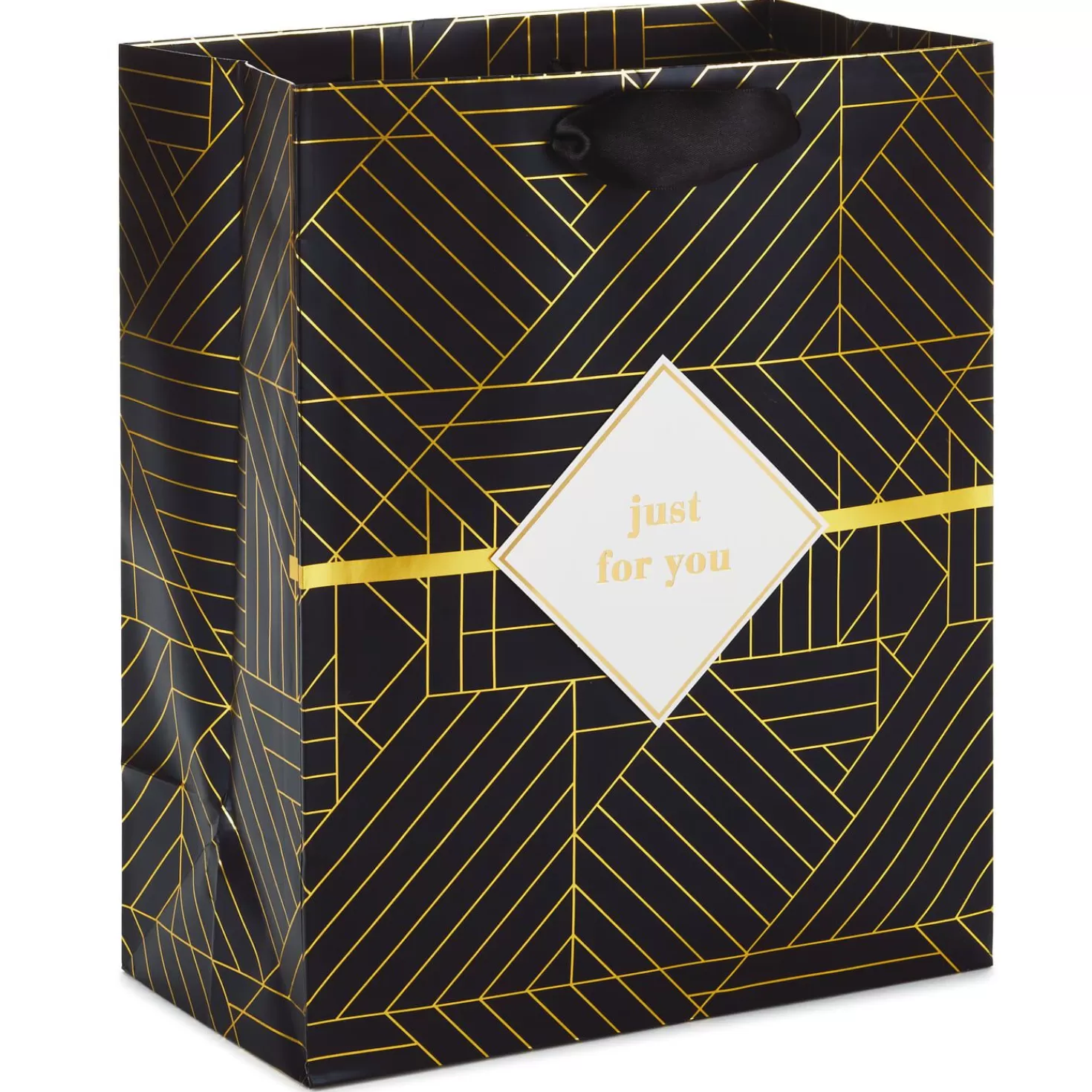 Anniversary>Hallmark 9.6" Just For You Geometric Gift Bag