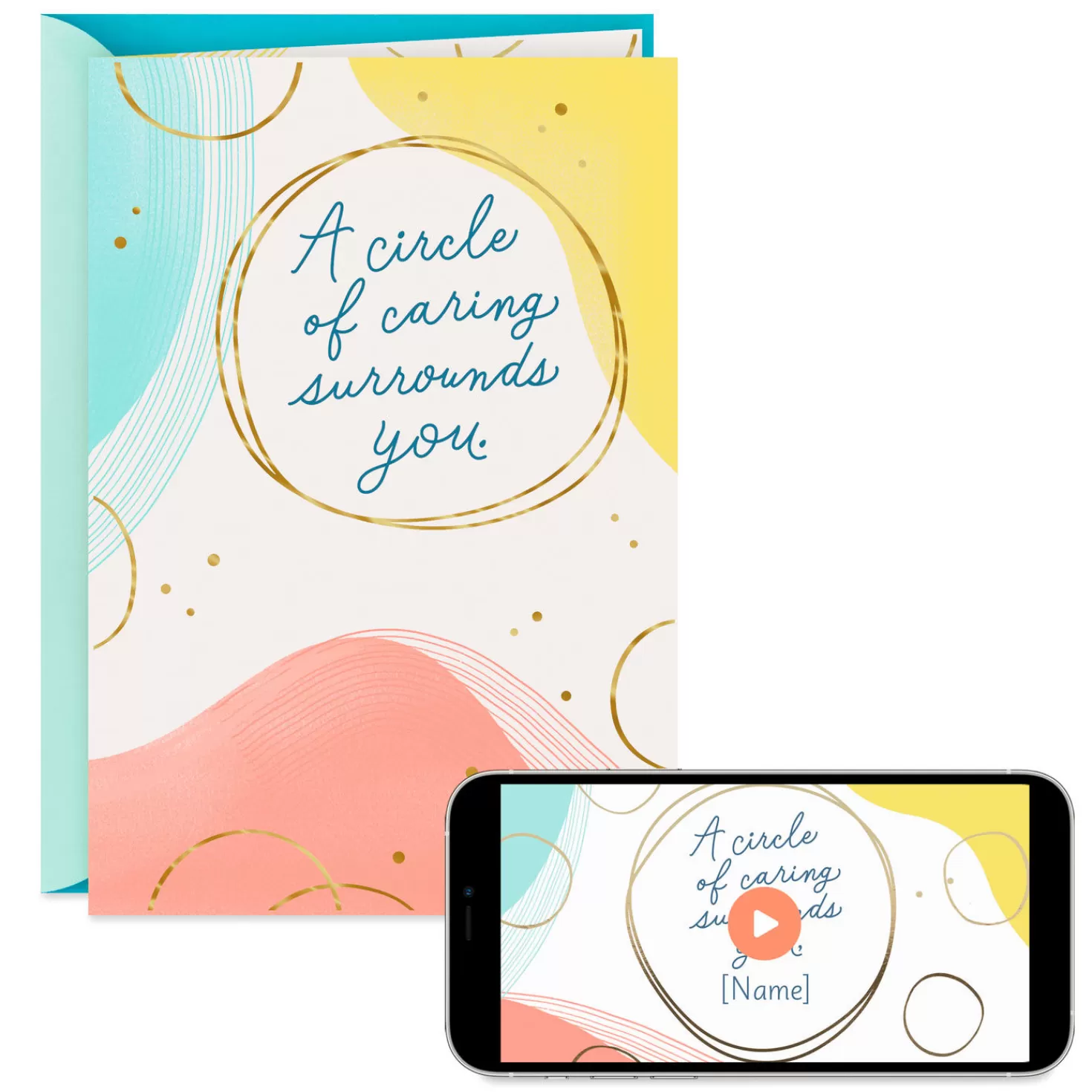 Fashion A Circle Of Caring Surrounds You Video Greeting Card Encouragement