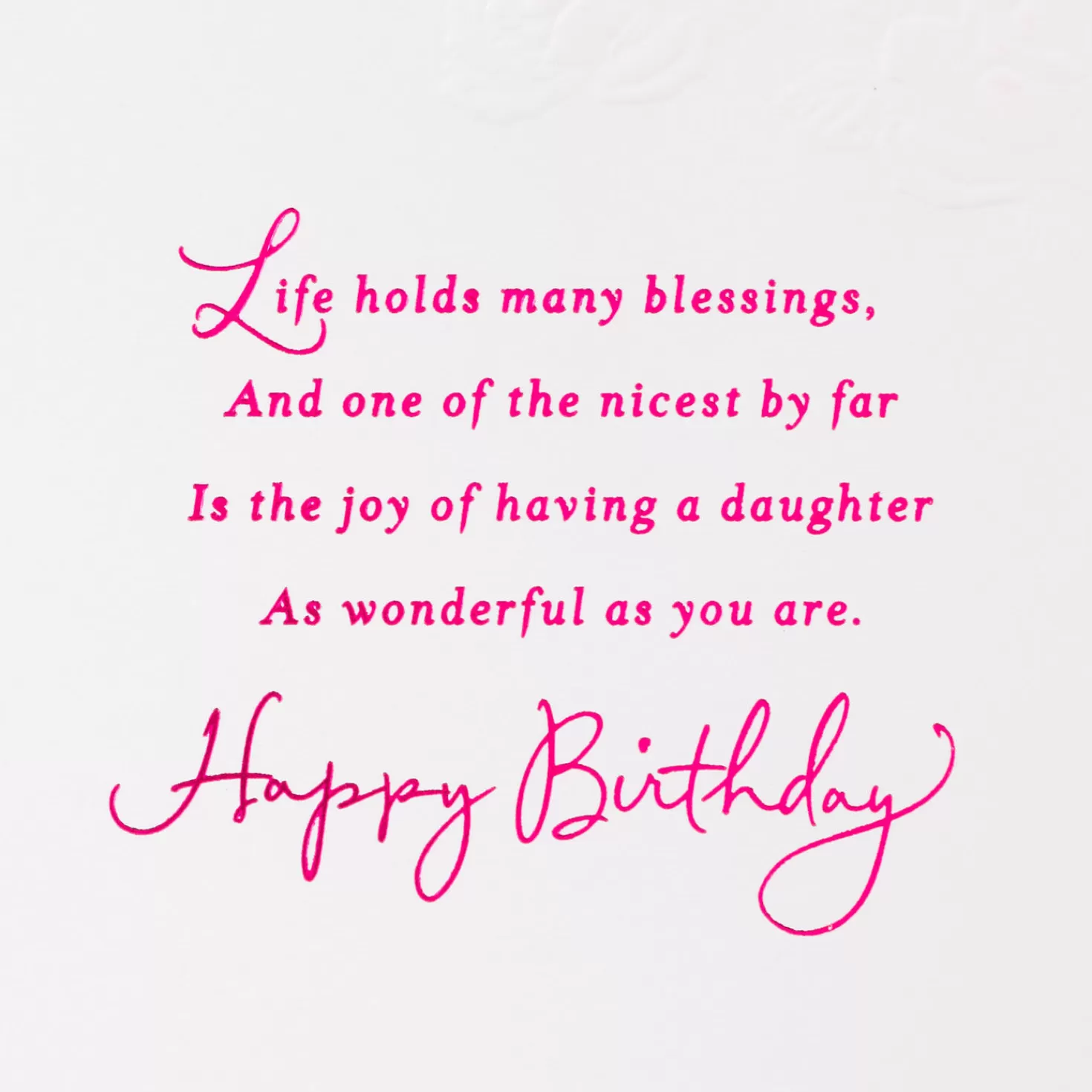 Birthday>Hallmark A Daughter As Wonderful As You Birthday Card From Both Of Us