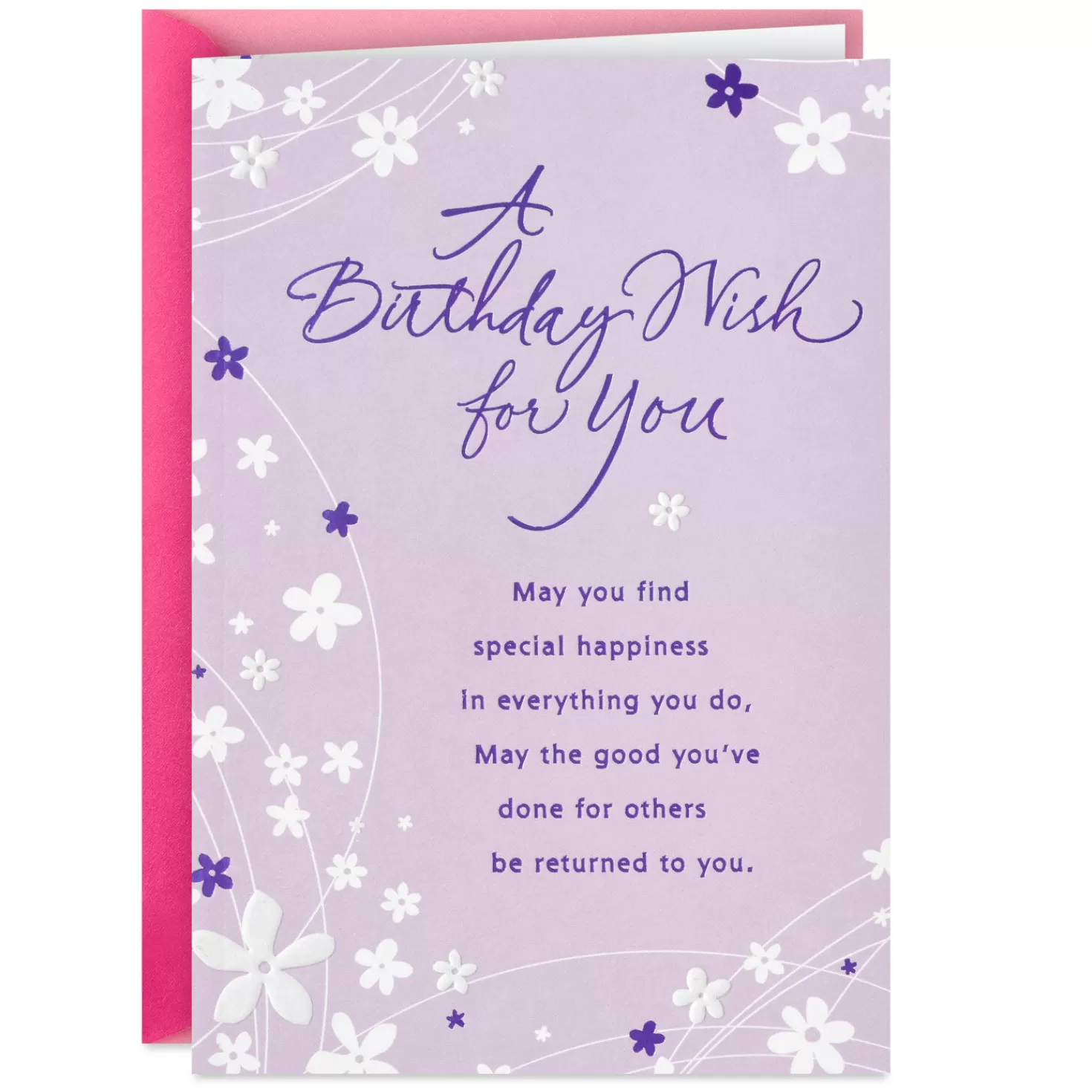 Birthday>Hallmark A Day Blessed With Peace, Joy And Happiness Birthday Card