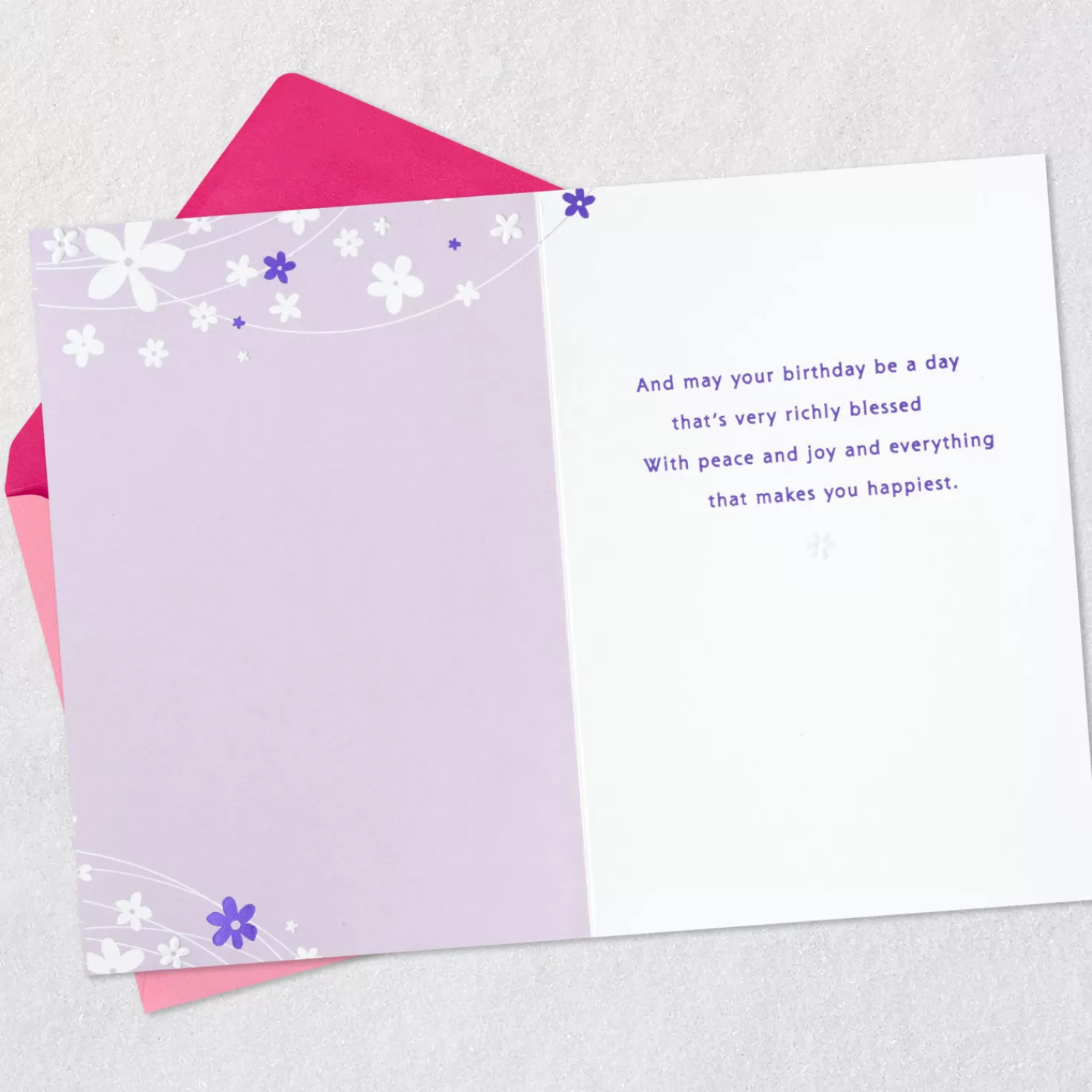 Birthday>Hallmark A Day Blessed With Peace, Joy And Happiness Birthday Card