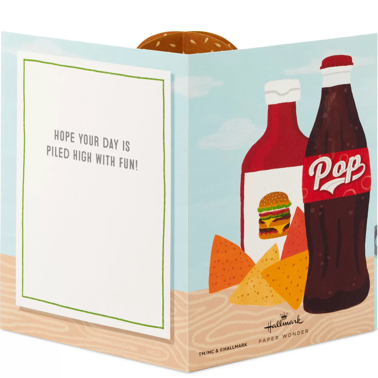Shop A Day Piled With Fun Outdoor Bbq 3D Pop-Up Card Encouragement