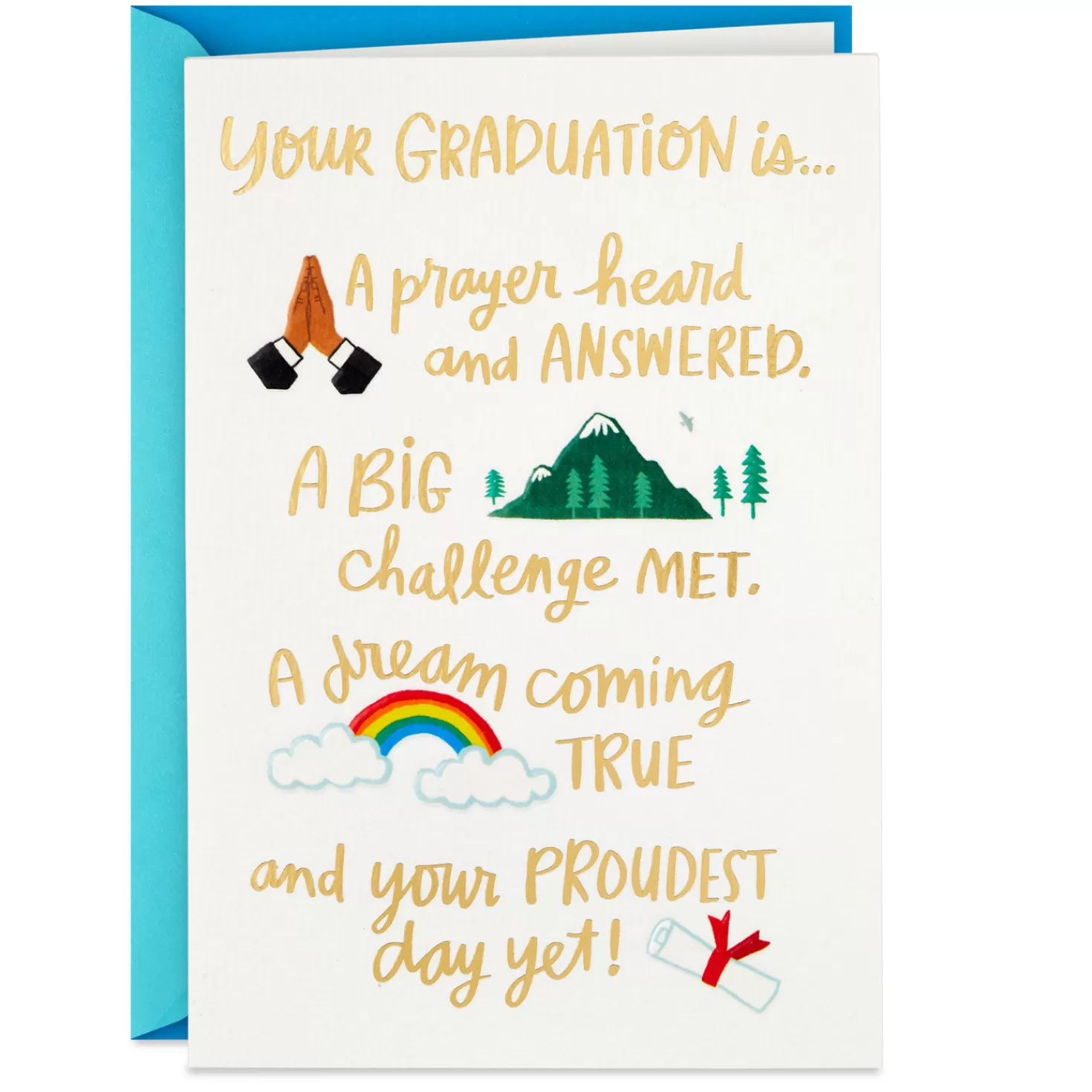 New A Dream Coming True And A Proud Day Graduation Card Graduation