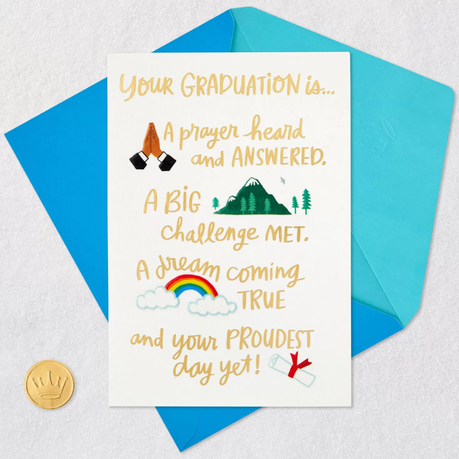 New A Dream Coming True And A Proud Day Graduation Card Graduation