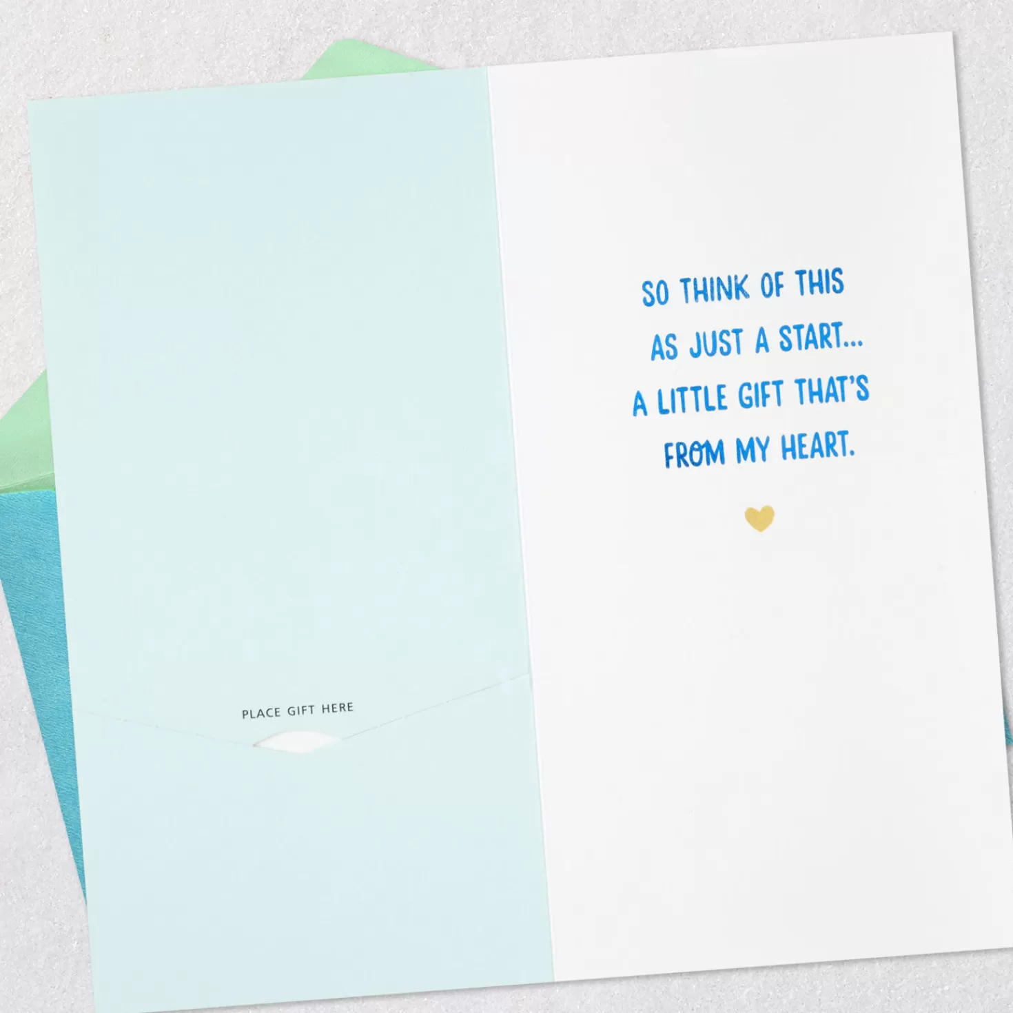 Clearance A Little Gift From My Heart Money Holder Thank-You Card Thank You