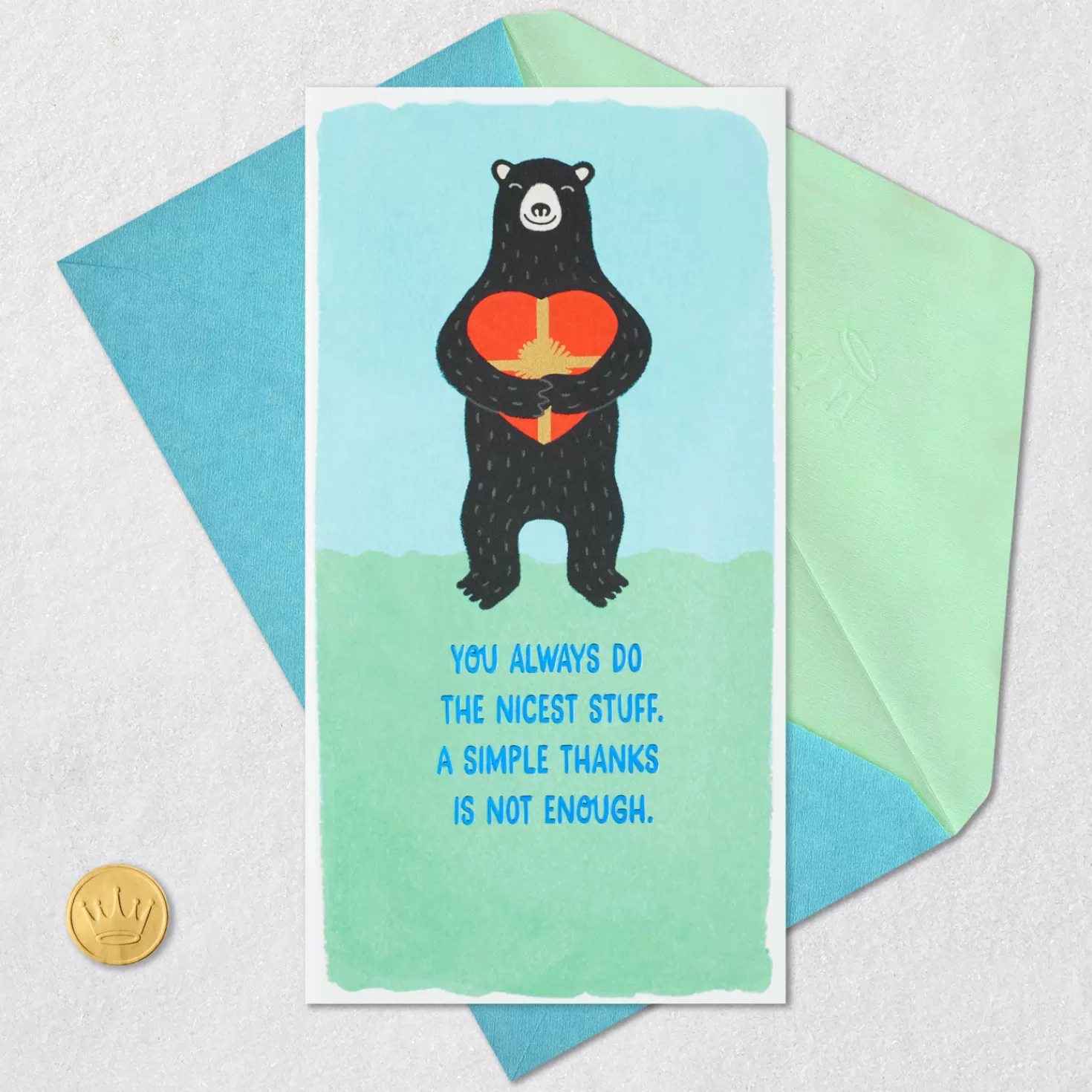 Clearance A Little Gift From My Heart Money Holder Thank-You Card Thank You