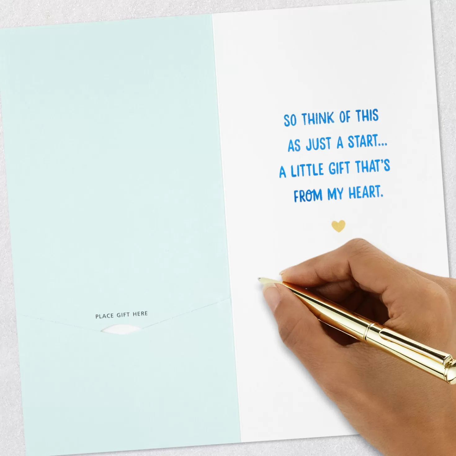 Clearance A Little Gift From My Heart Money Holder Thank-You Card Thank You