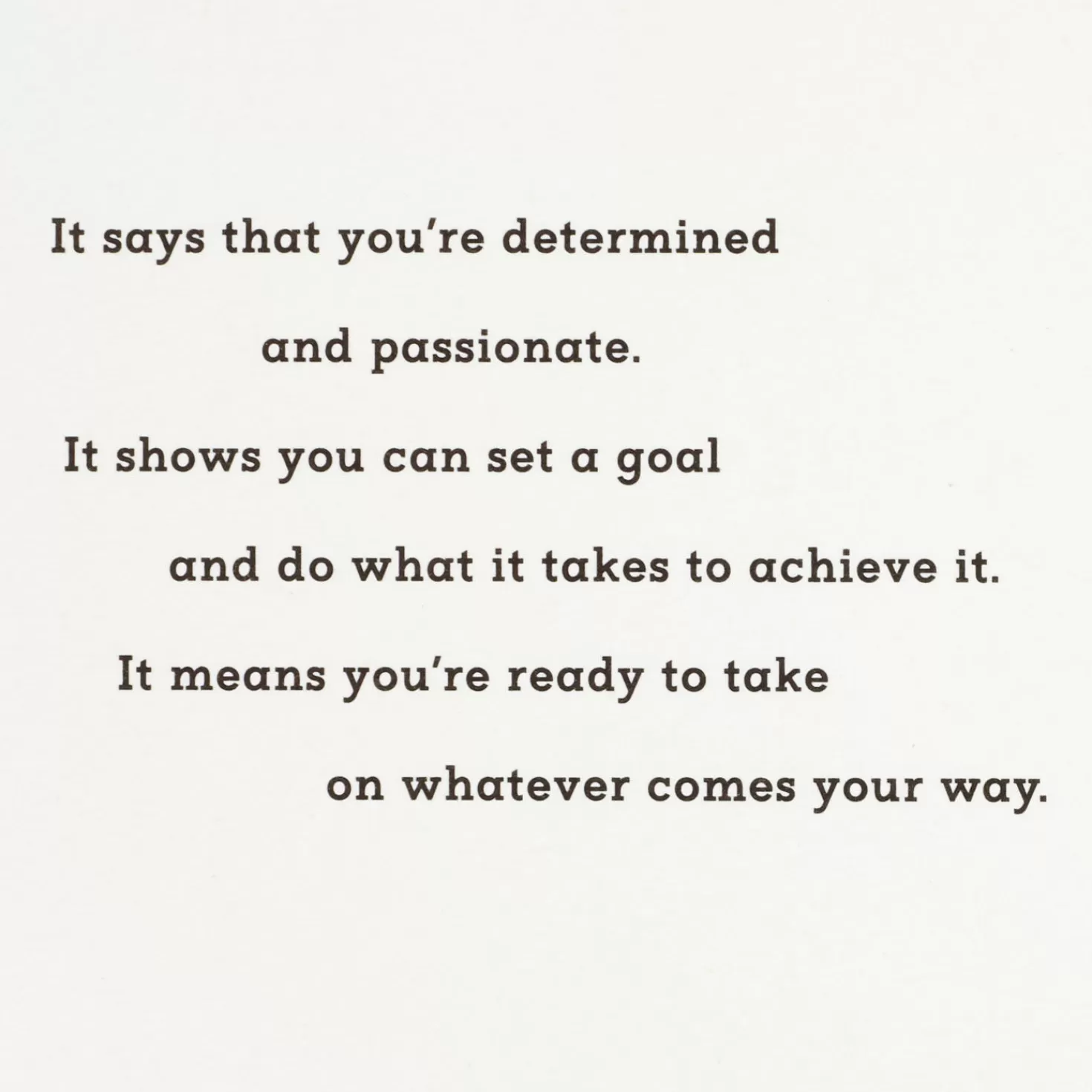 Cheap A Master's Degree Says A Lot About You Graduation Card Graduation