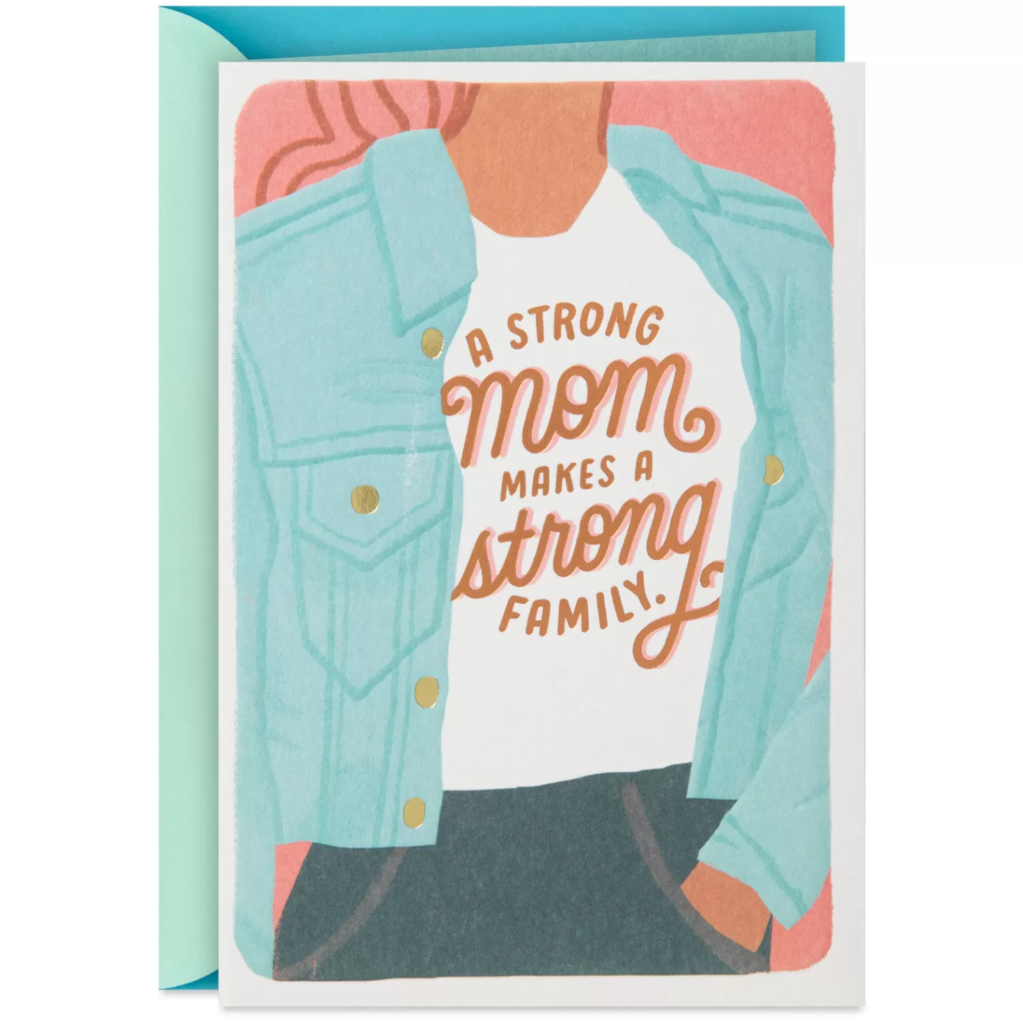 Birthday>Hallmark A Strong Mom Makes A Strong Family Birthday Card For Mom