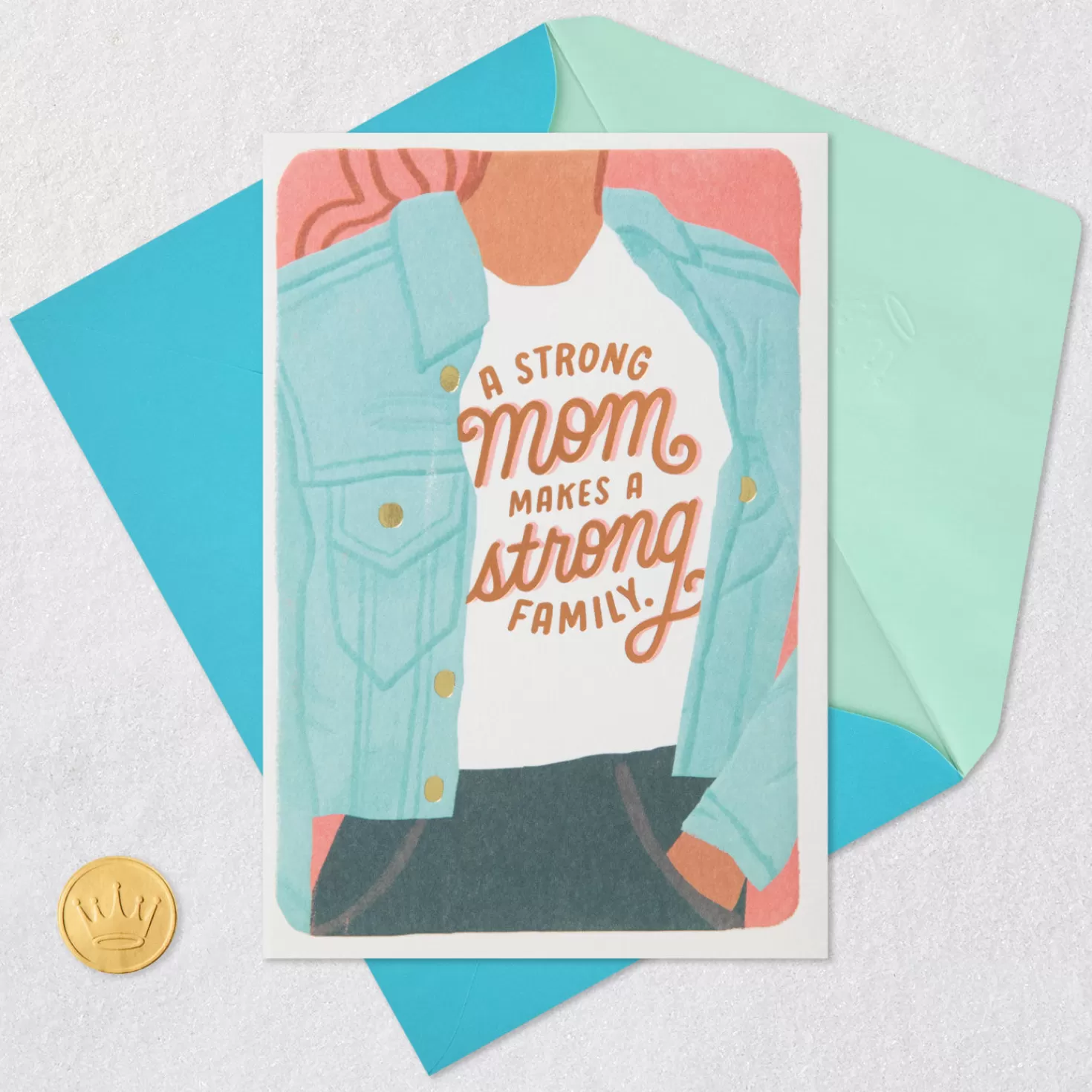 Birthday>Hallmark A Strong Mom Makes A Strong Family Birthday Card For Mom
