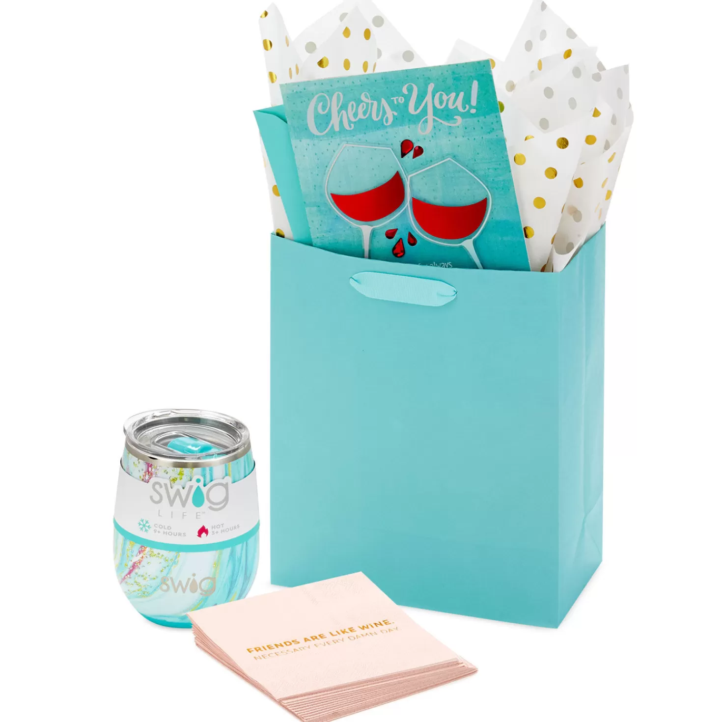 Birthday>Hallmark A Toast To Friendship Birthday Gift Set
