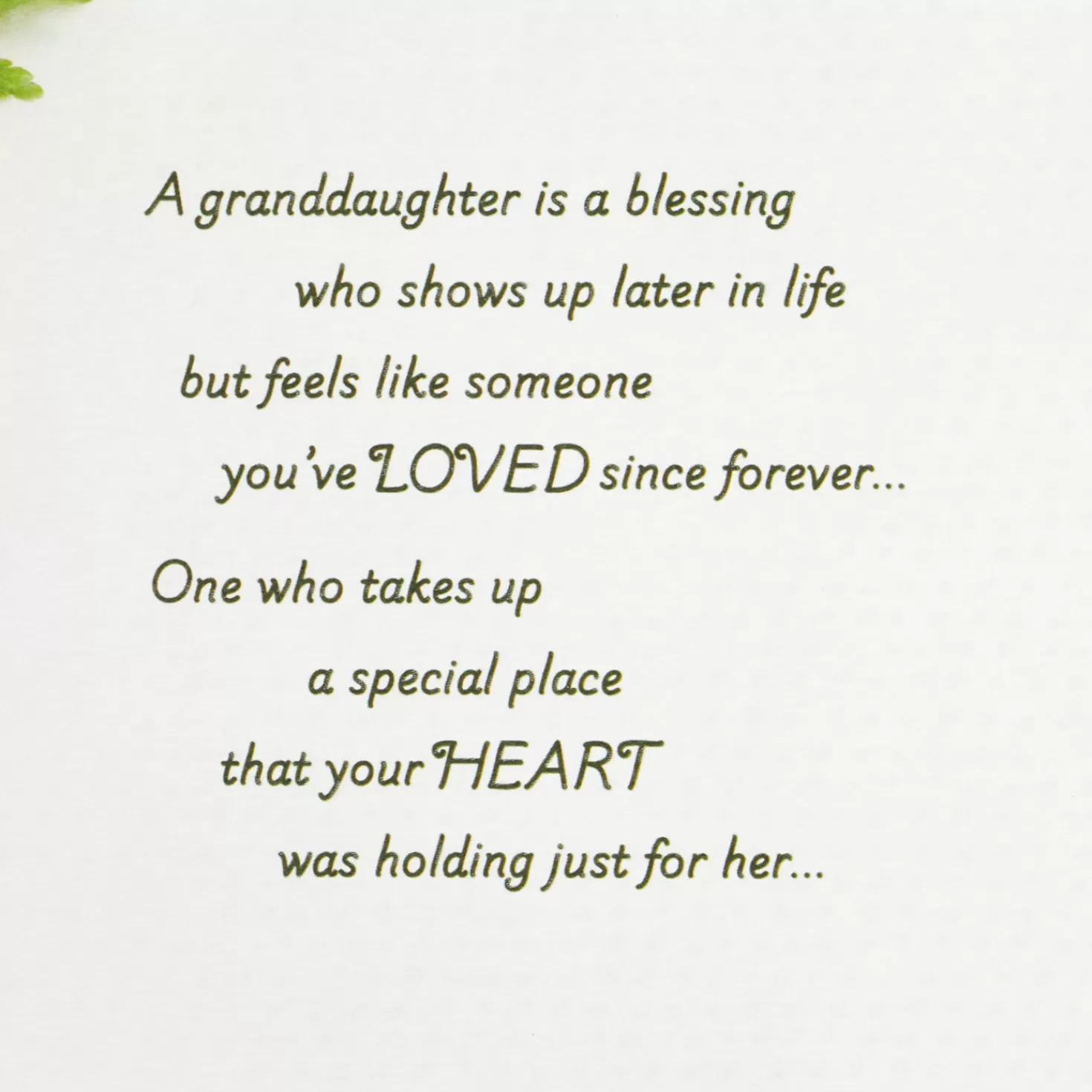 Birthday>Hallmark A Unique Kind Of Blessing Birthday Card For Granddaughter