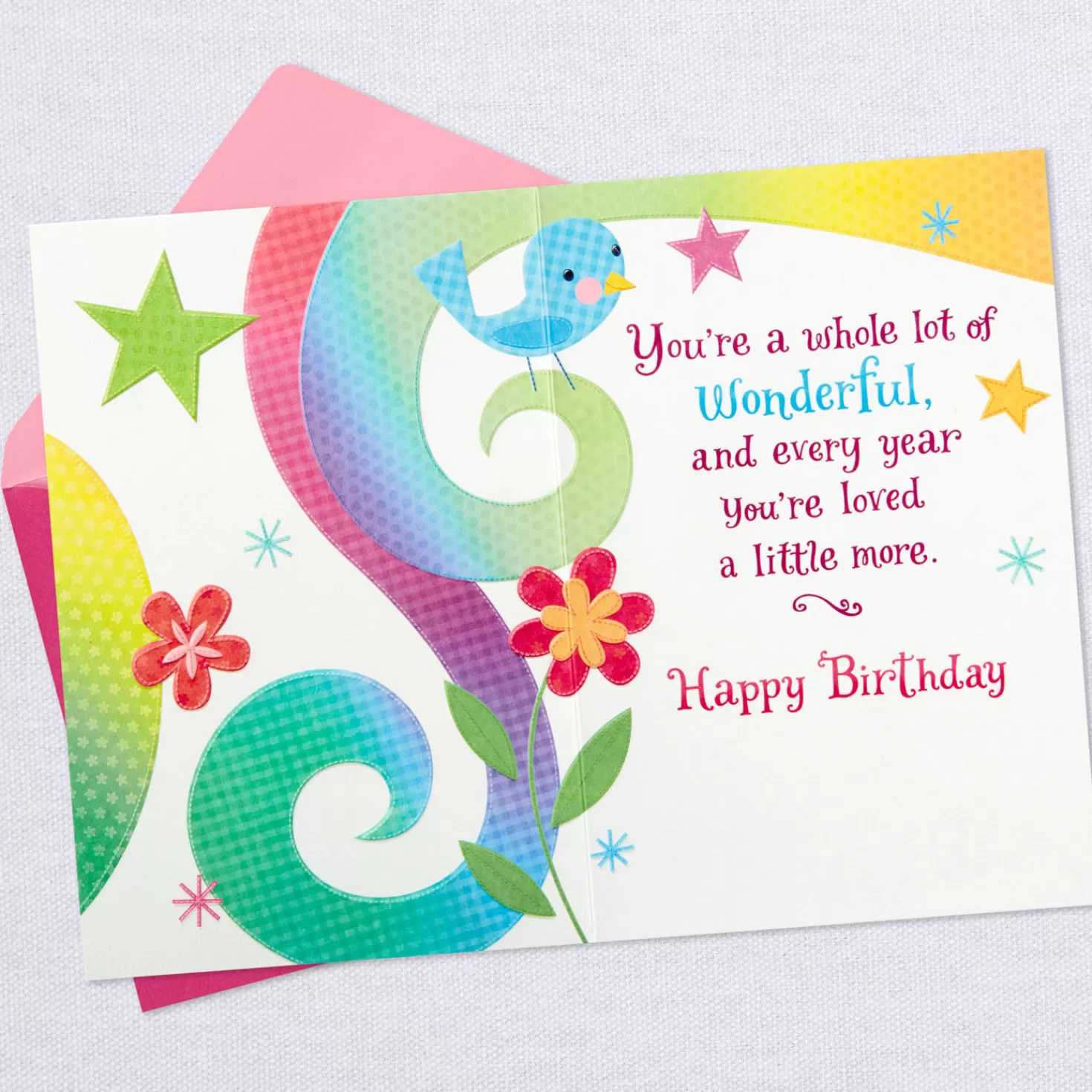 Birthday>Hallmark A Whole Lot Of Wonderful Birthday Card For Daughter
