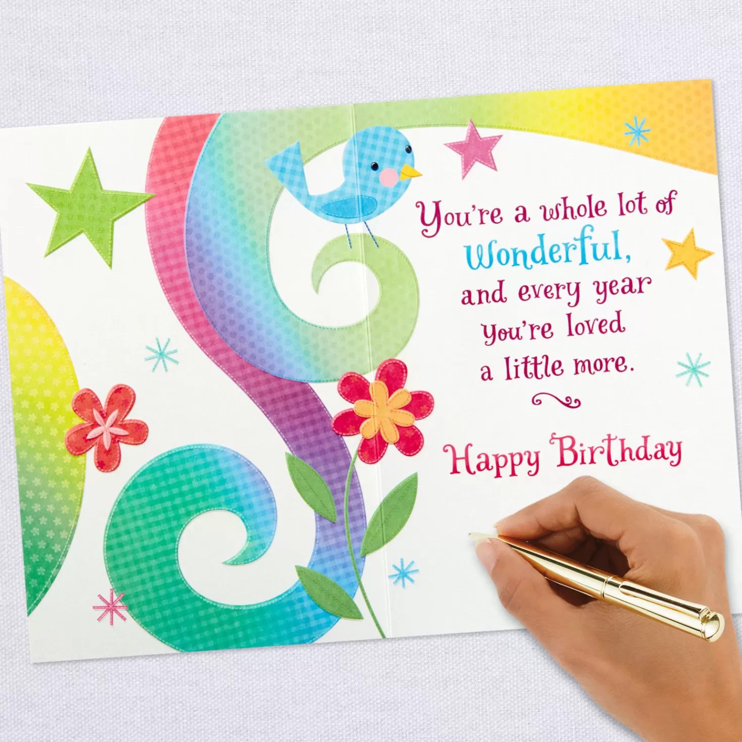 Birthday>Hallmark A Whole Lot Of Wonderful Birthday Card For Daughter